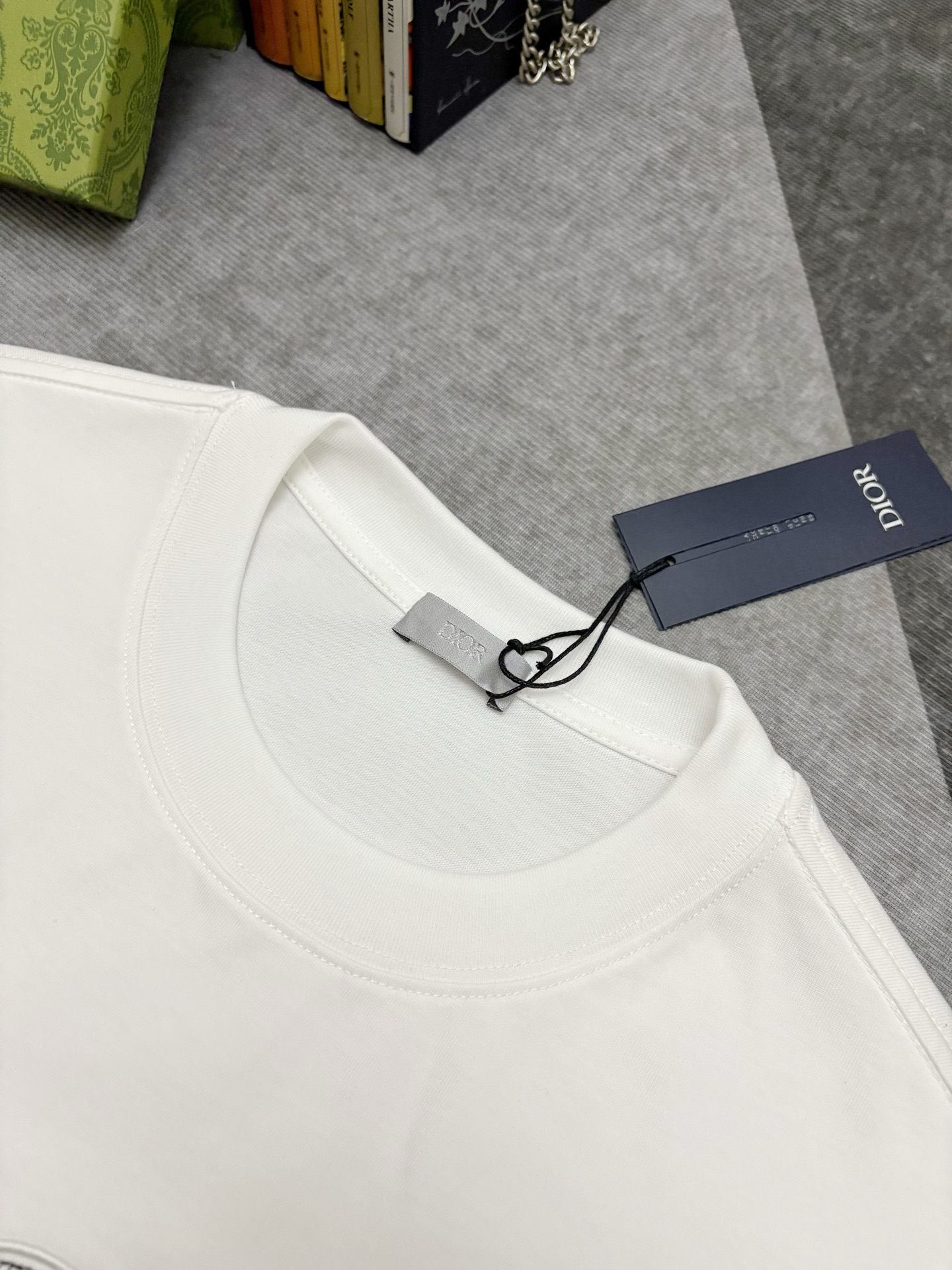 Dior Dior 迪奥 刺绣双纱棉短袖T恤