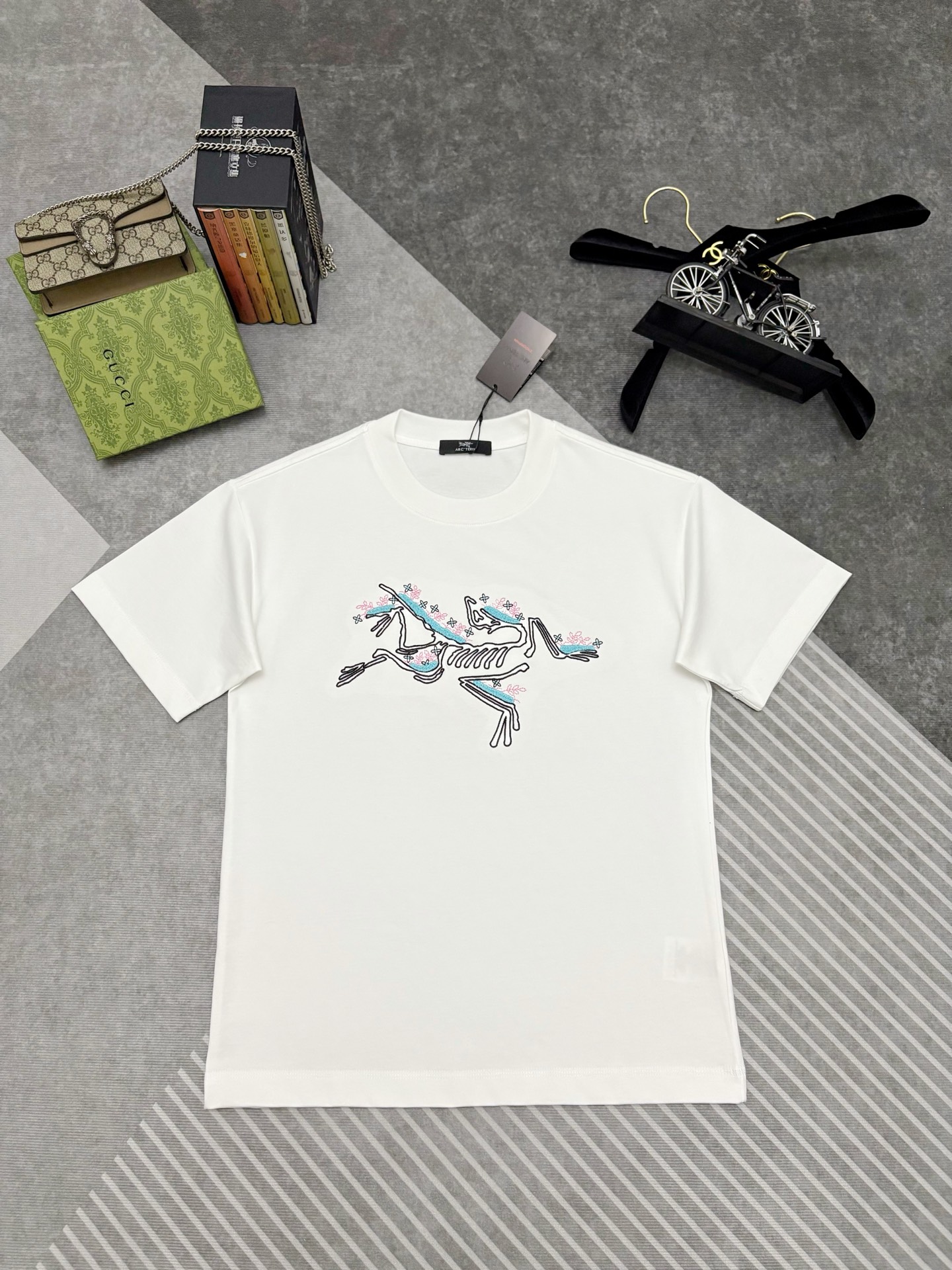 Arc'teryx Arcteryx 始祖鸟 刺绣双纱棉质短袖T恤