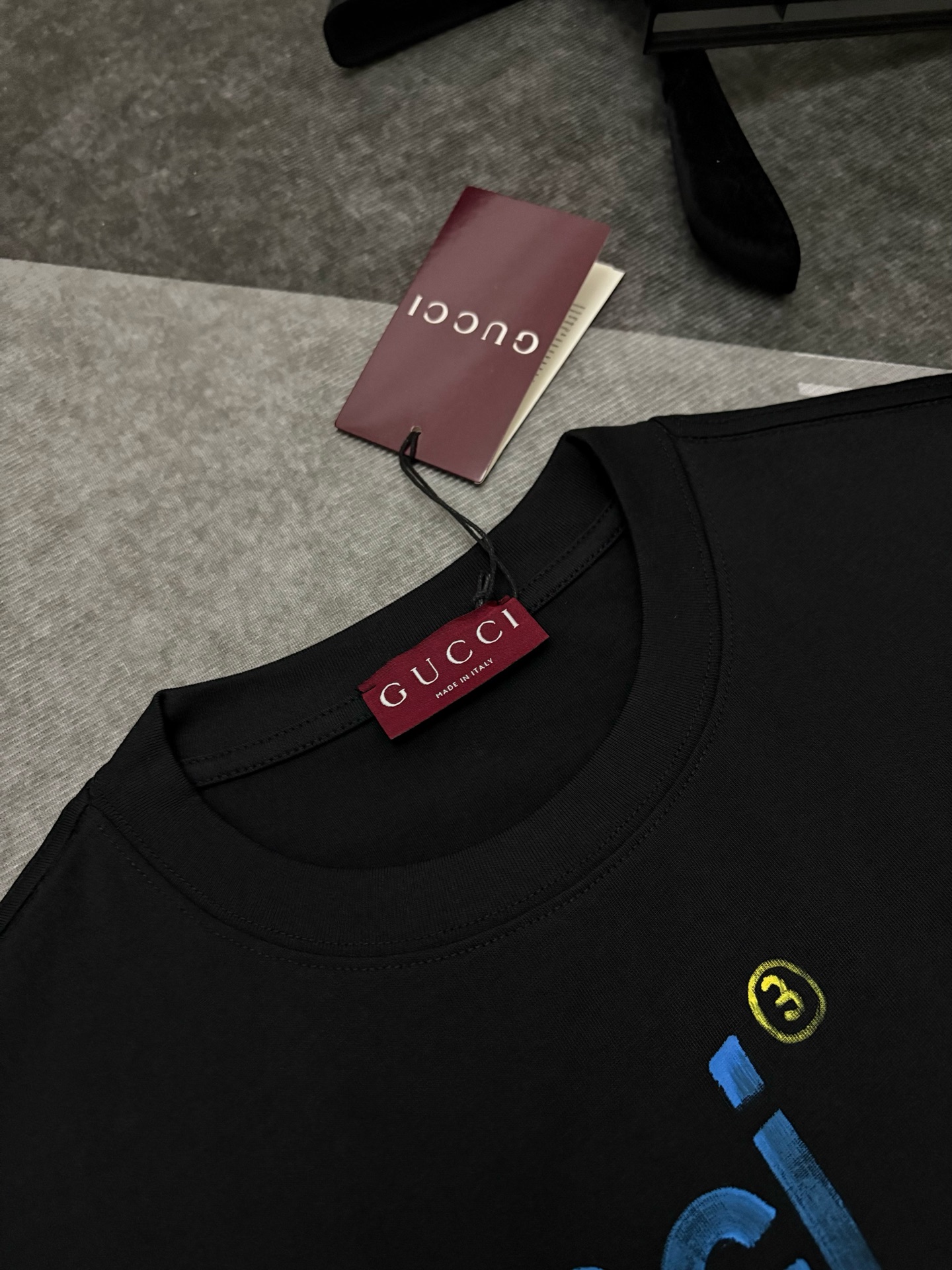 Gucci Gucci 古驰涂鸦印花棉质短袖T恤