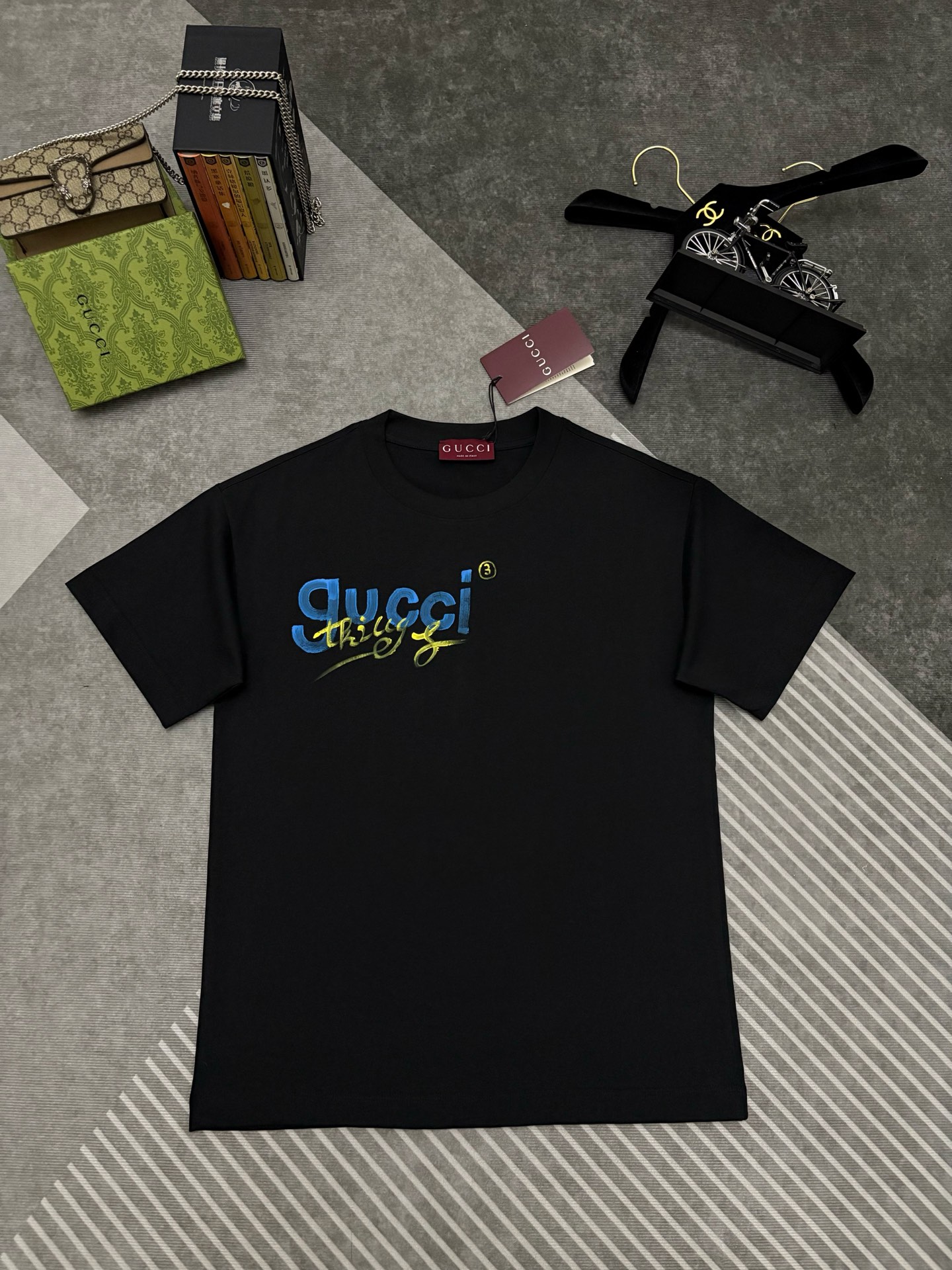 Gucci Gucci 古驰涂鸦印花棉质短袖T恤