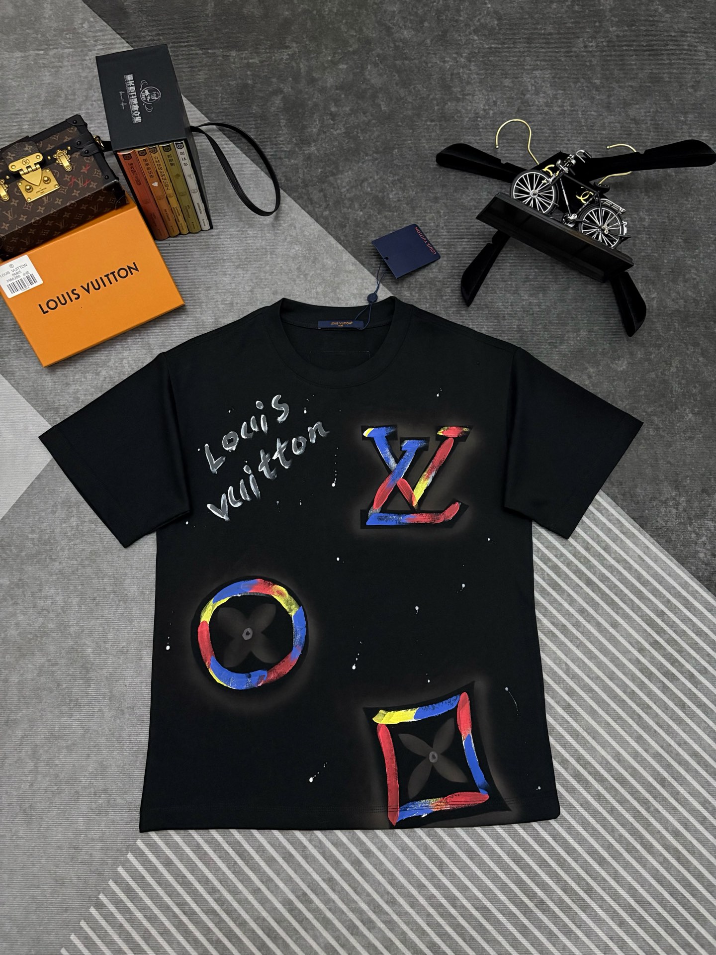 Louis Vuitton Louis Vuitton路易威登涂鸦印花棉质短袖T恤