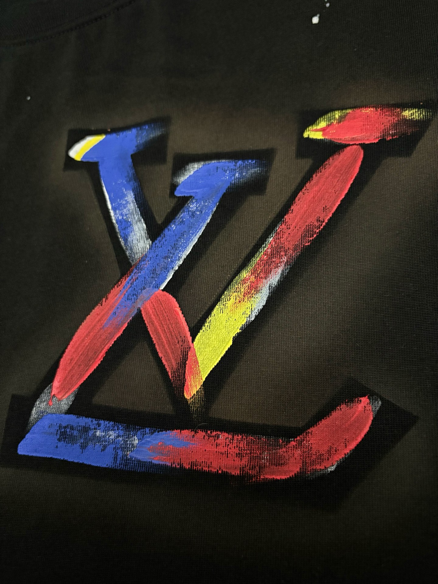 Louis Vuitton Louis Vuitton路易威登涂鸦印花棉质短袖T恤