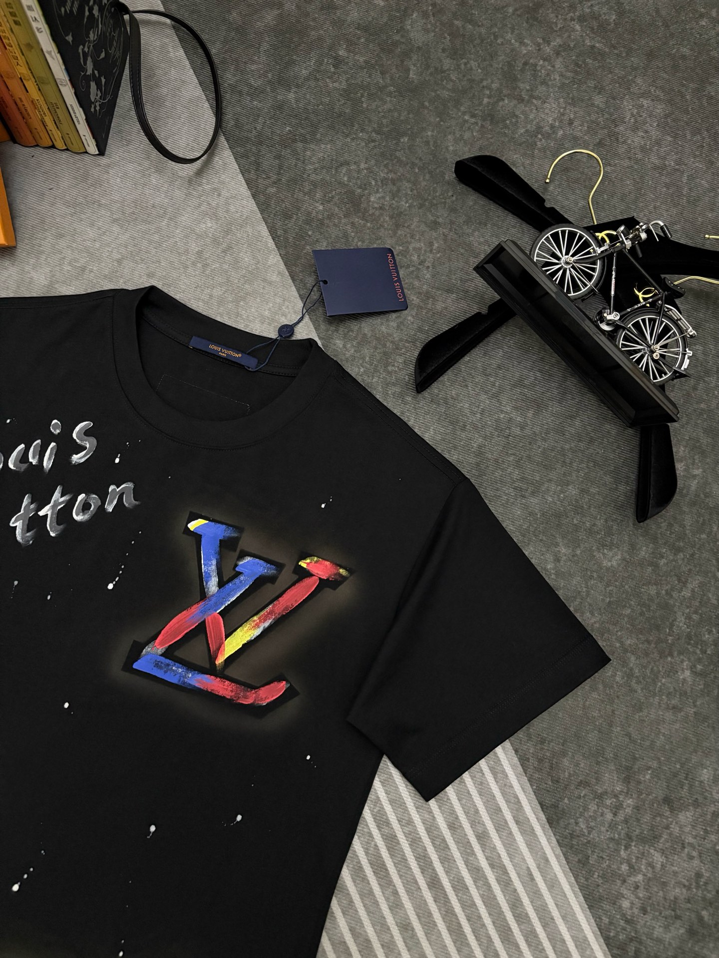 Louis Vuitton Louis Vuitton路易威登涂鸦印花棉质短袖T恤