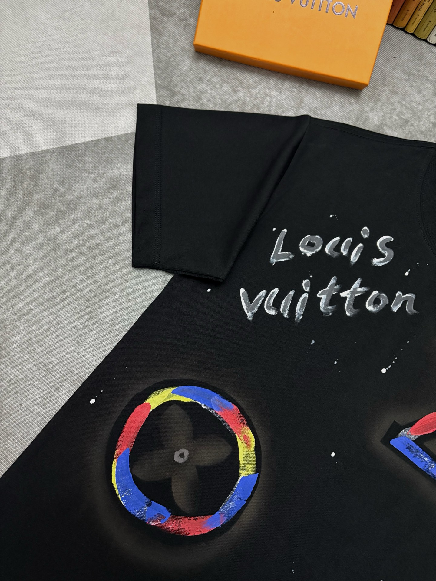 Louis Vuitton Louis Vuitton路易威登涂鸦印花棉质短袖T恤