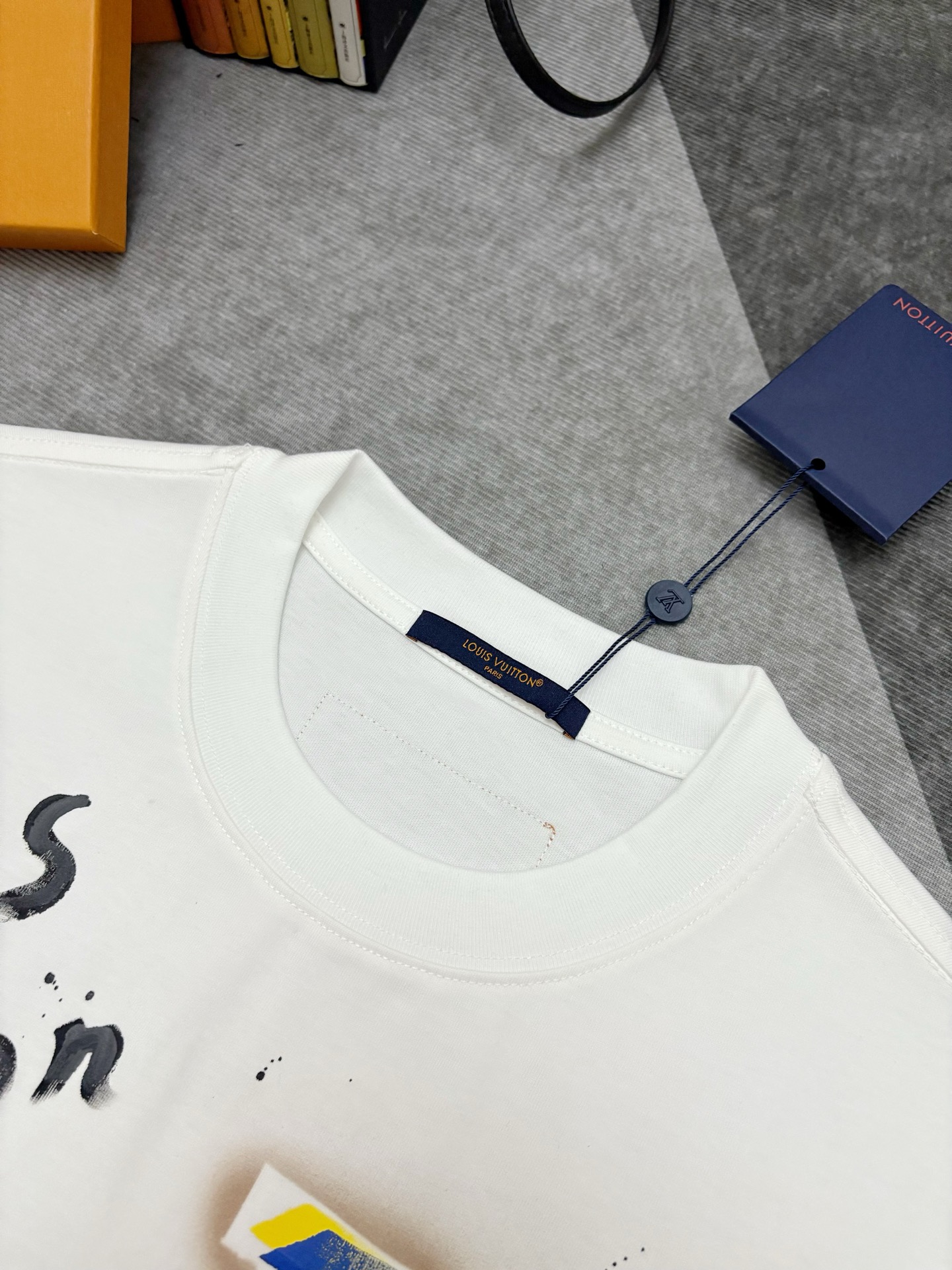 Louis Vuitton Louis Vuitton路易威登涂鸦印花棉质短袖T恤