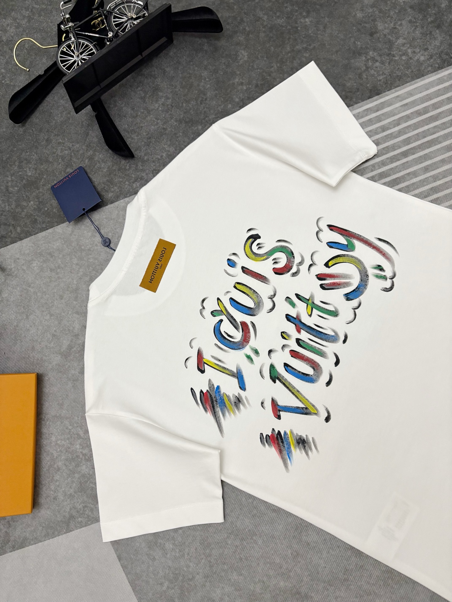 Louis Vuitton Louis Vuitton路易威登涂鸦印花棉质短袖T恤