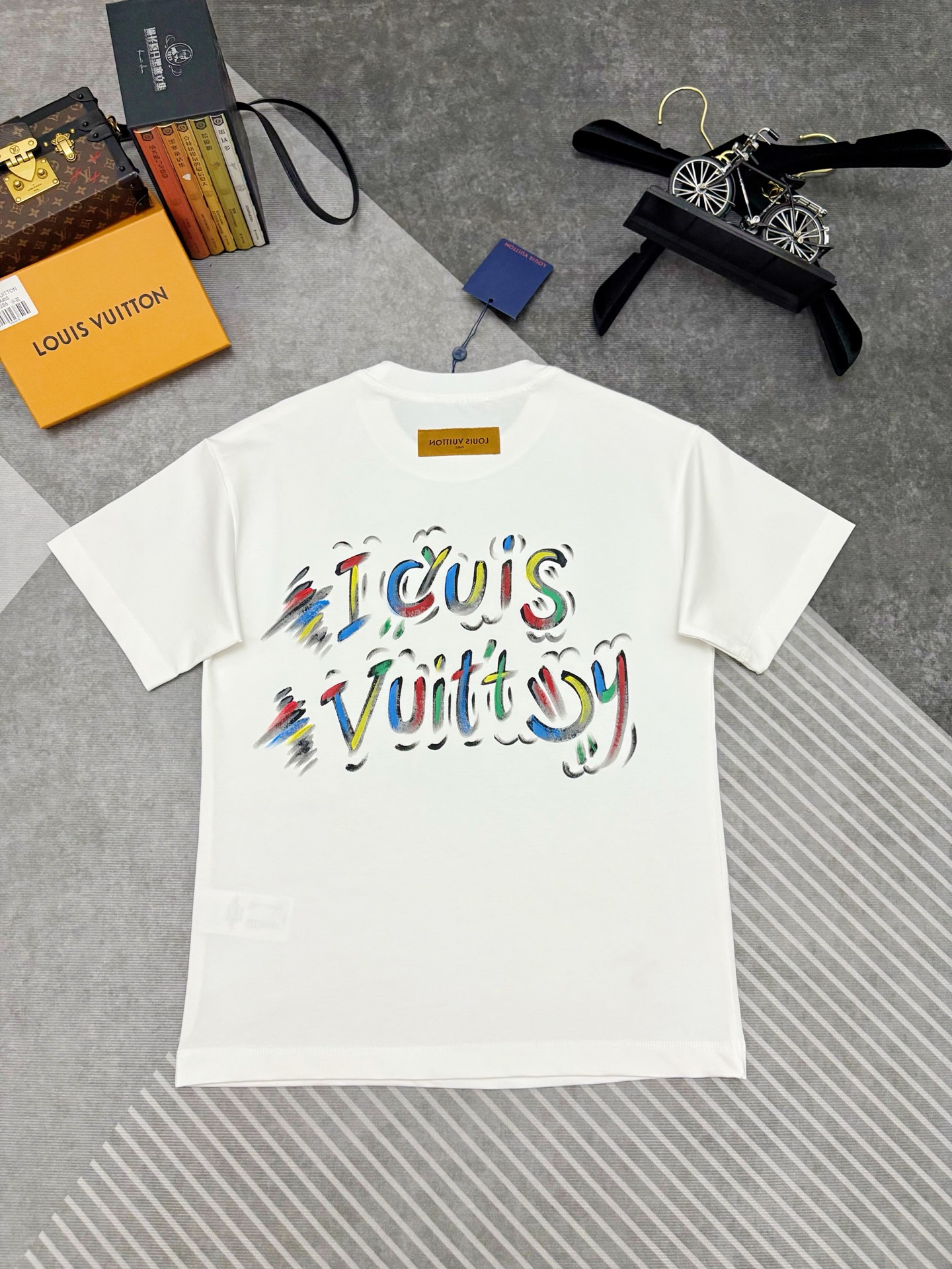Louis Vuitton Louis Vuitton路易威登涂鸦印花棉质短袖T恤