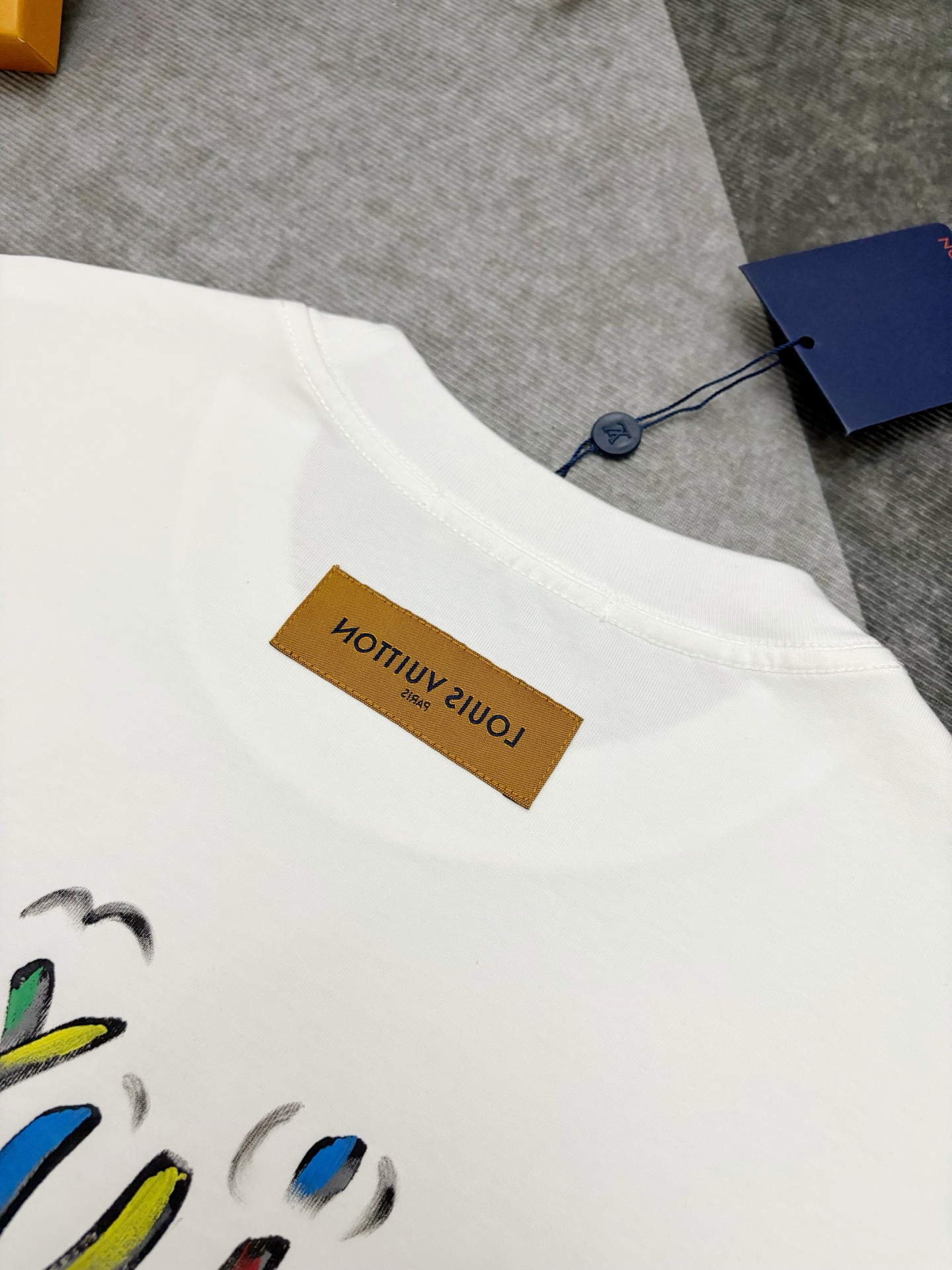 Louis Vuitton Louis Vuitton路易威登涂鸦印花棉质短袖T恤