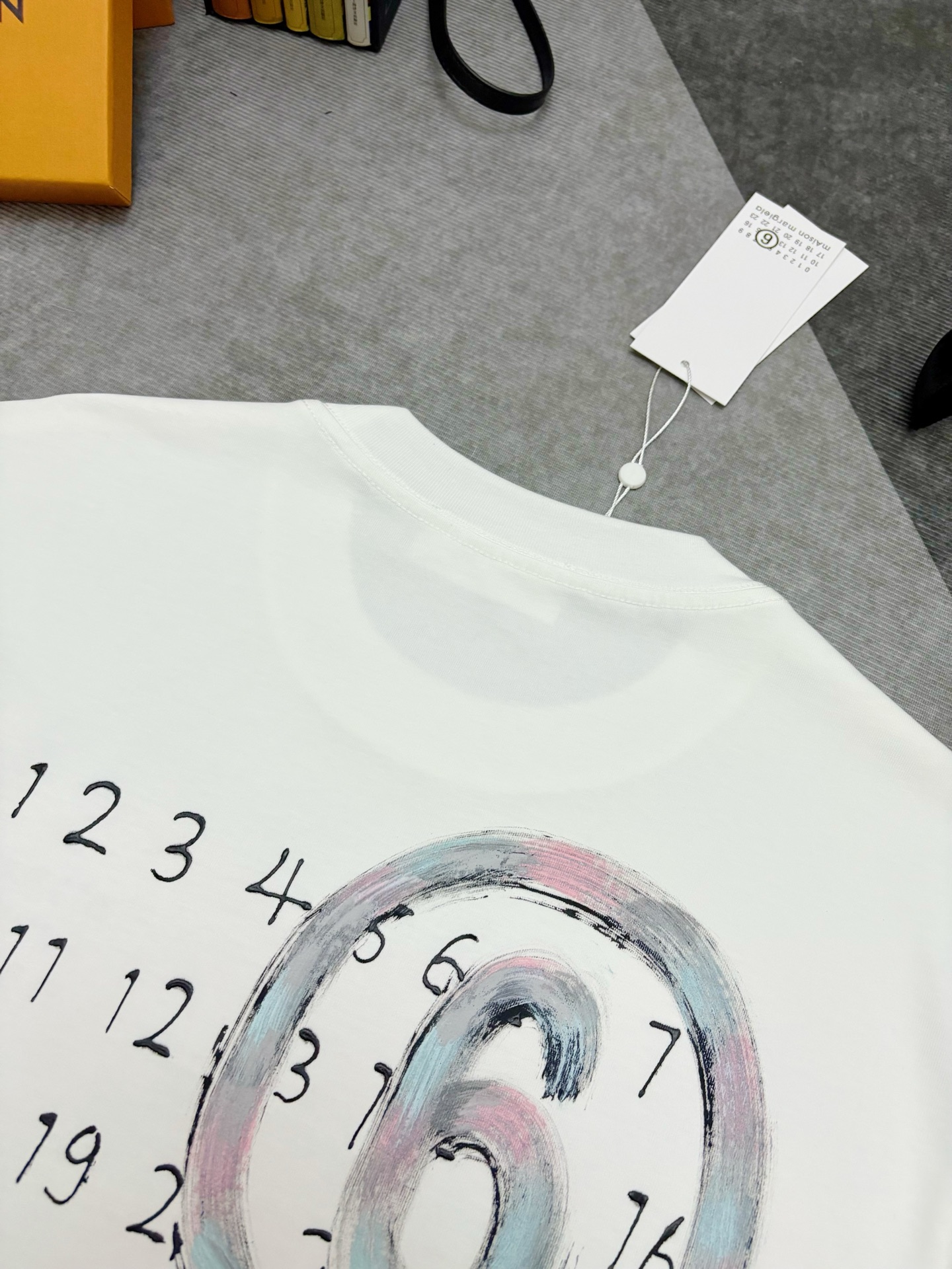 Maison Margiela MM6 Maison Margiela马丁·马吉拉副线涂鸦印花棉质短袖T恤