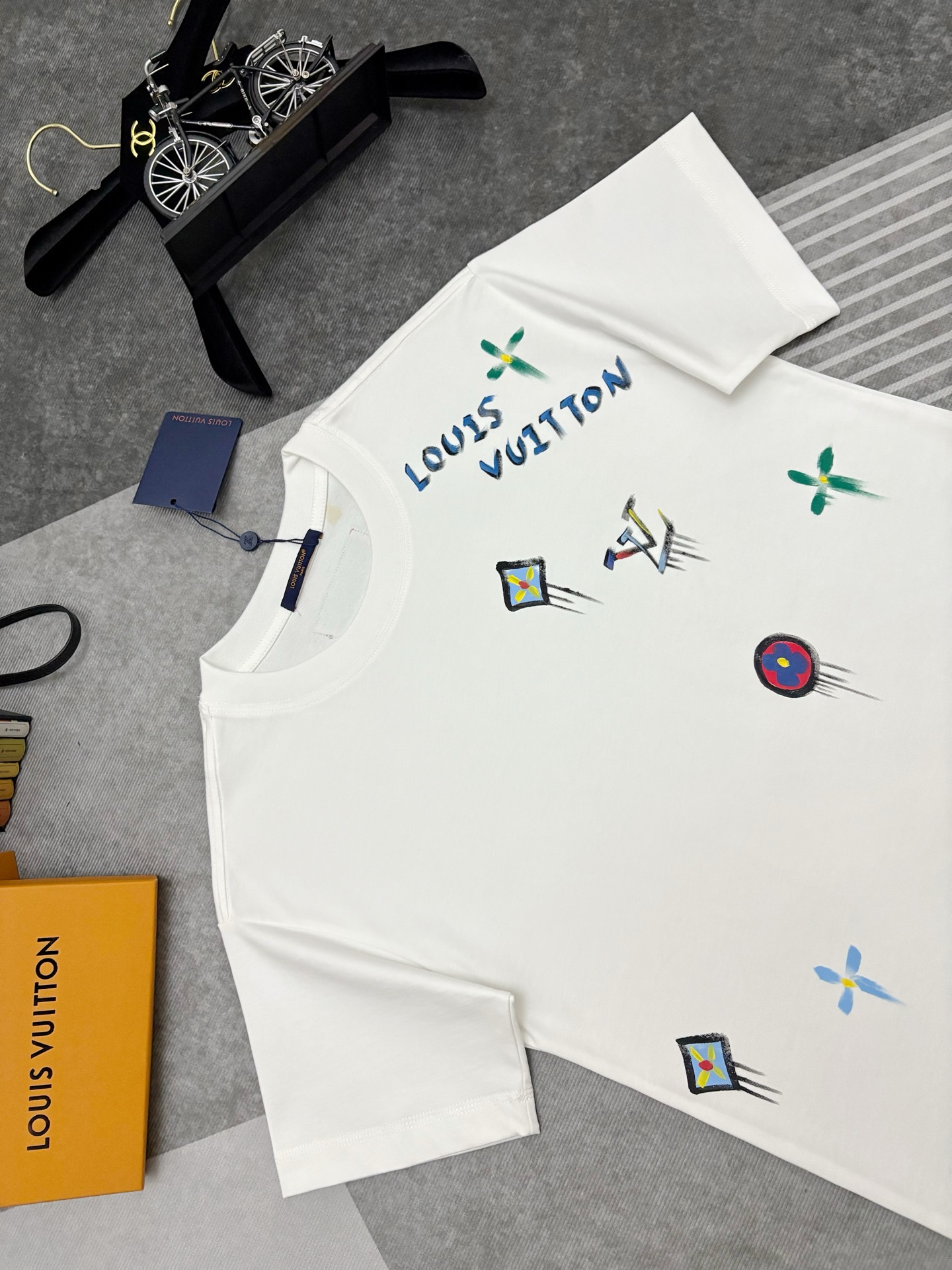 Louis Vuitton Louis Vuitton路易威登涂鸦印花棉质短袖T恤