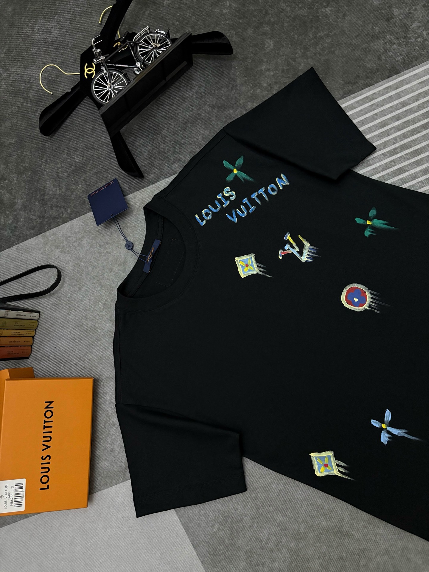 Louis Vuitton Louis Vuitton路易威登涂鸦印花棉质短袖T恤