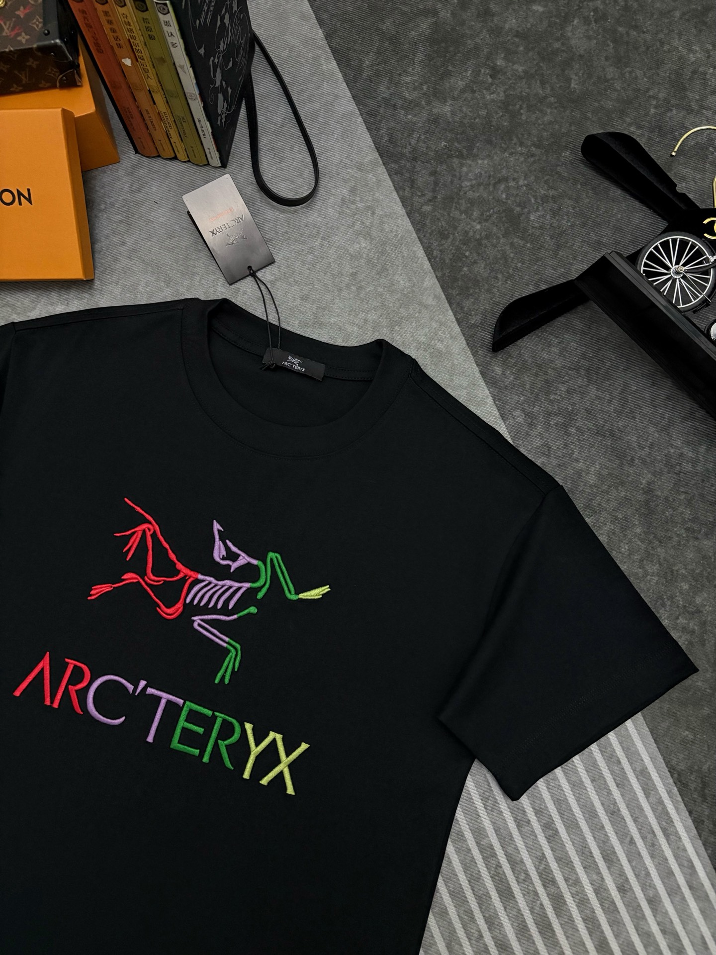 Arc'teryx Arcteryx 始祖鸟 刺绣双纱棉质短袖T恤