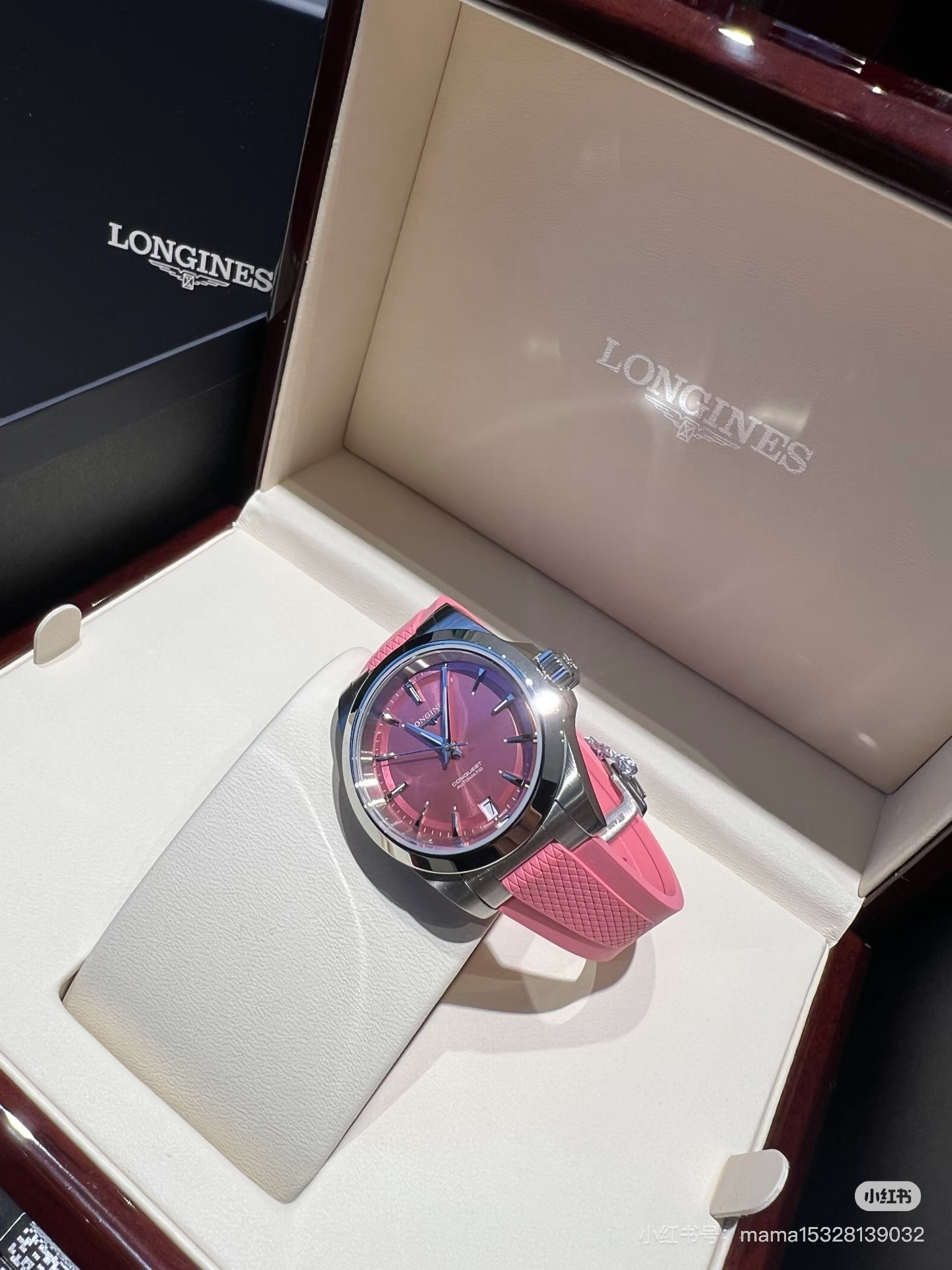“Unique Women’s Pink Watch: Beauty and Power in Every Detail – Perfect for Valentine’s Day” - 图片 2