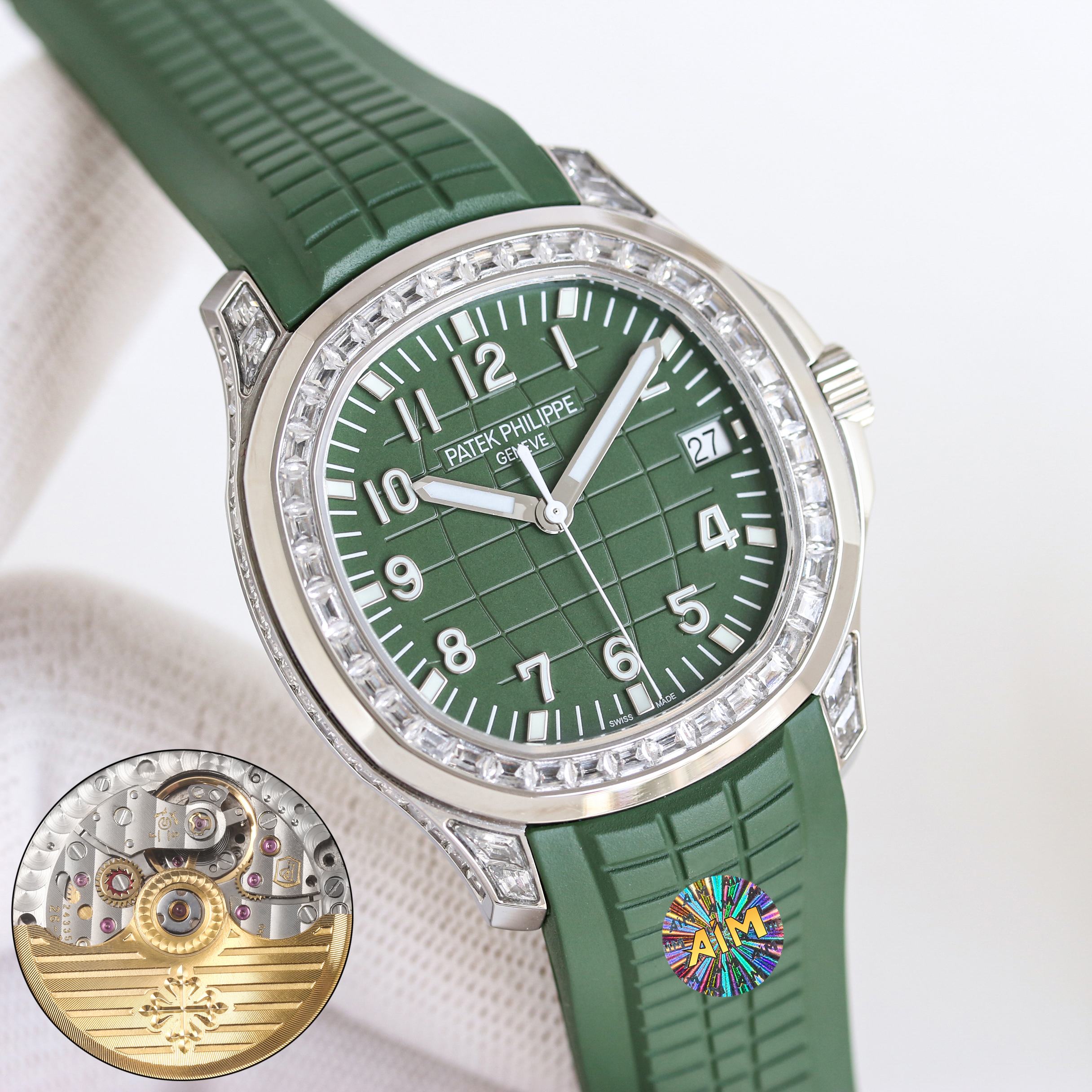 NO:602663,Unified AIM-Factory launches a cost-effective Patek Philippe men's grenade with full T-diamond series, full of details, extraordinary texture, upgraded version matching function, the movement can be adjusted to more than seconds, the time can be adjusted to non-stop seconds, and the time can be adjusted to non-stop seconds. Patek Philippe AQUANAUT Grenade 5167 Full T-diamond series Sapphire high-transparent crystal glass front and back of the mirror Size 40mm Movement changed to Cal.26-S C  The integrated movement realizes the same size and thickness as the original version and the time adjustment function is more than seconds. The case bezel and middle case are integrated with high-gloss molding. The three-dimensional oil pressure gradient radial pattern on the dial is matched with the finished oil-filled super luminous digital nails. The strap is a true version of the color fluorine rubber strap. The buckle is unified and upgraded to the latest version of the hollow-engraved Kara table flower butterfly clasp. Very cost-effective style, welcome to taste and consult,,, patek philippe19860909统一 AIM-Factory推出性价比百达翡丽男款手雷全T钻系列,细节拉满,质感超凡, 升级对版功能,机芯调时不止秒,调时不停秒,调时不停秒 百达翡丽 Patek Philippe  AQUANAUT手雷5167 全T钻系列 镜面前后蓝宝石高透晶玻 尺寸40mm 机芯改Cal.26- S C 一体机芯,实现原版一致尺寸厚度及调时不止秒功能 表壳圈口及中壳一体高光成型 表盘立体油压渐变放射纹搭配成品填油超强夜光数字阿钉 表带真正对版颜色氟橡胶带 表扣统一升级最新版镂空雕刻卡拉桌华蝴蝶式表扣 极具性价比款式,欢迎品鉴咨询,,,patek philippe,Watch