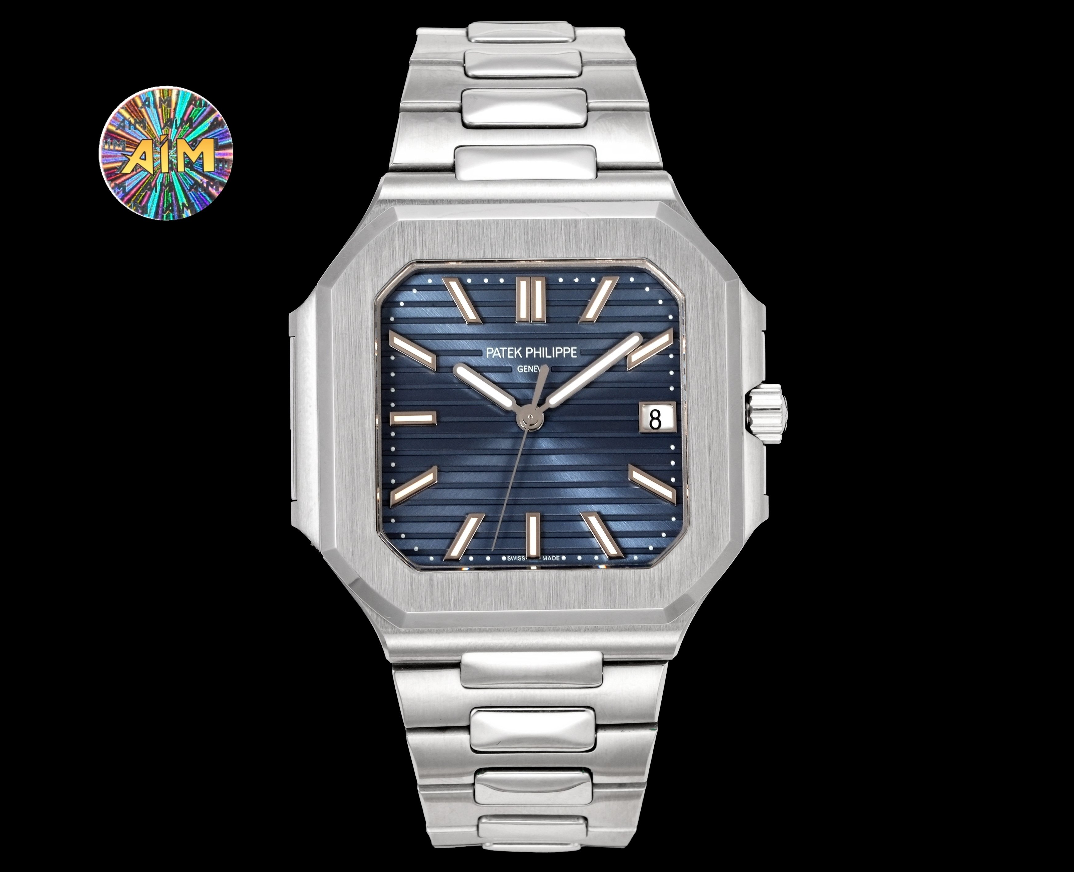 NO:662753,Platinum Non-Stop Seconds AIM Factory Patek Philippe PP Nautilus series launches a new series of CUBITUS 5821 watches. This Cubitus bracelet and dial are both classic and fashionable, with a perfect balance of elegance and high-end. Highlight Feature 1 Movement: equipped with customized 9015 modified Cal.26-330 (calendar window version)  Adjust the time without stopping seconds, adjust the time without stopping seconds, adjust the time without stopping seconds, follow the original function. 2. Steel strap: 316L custom-grade ergonomic strap, new buckle style. 3. Case: size 45mm and thickness only 8.5mm, which is the diagonal length of the case (i.e. 10 o'clock to 4 o'clock). Because the case is approximately square, the width of the upper and lower sides will be less than this value, so the visual effect is not very great  , our factory watch case is a two-piece set like the original one, and is not a bottom-down structure on the market. Welcome to taste and consult, look for the cost-effective style produced by AIM!  !  ,,patek philippe,bracelet19860909白金 不停秒 AIM Factory 百达翡丽 PP 鹦鹉螺系列 重磅推出新系列CUBITUS 5821腕表 这款Cubitus手链及表盘,既经典又时尚,优雅与高级感完美平衡. 亮点特色1机芯:搭载定制9015改Cal.26-330(日历窗对版) 调时不停秒,调时不停秒,调时不停秒,跟足原版功能.2钢带:316L定制级人体工程学表带,新扣款式.3表壳:尺寸45毫米厚度仅8.5mm,为表壳对角线长度(即10点位至4点位),因为表壳近似于方形,上下边的宽度会小于这一数值,所以视觉效果并不是很大 ,本厂表壳跟原版一样是二件套,并非市面压底结构. 欢迎品鉴咨询,认准AIM出品,性价比款式！！,,patek philippe,bracelet,Watch