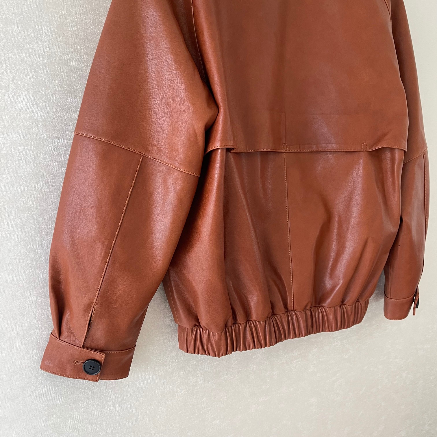 Miu Miu Style Vintage Brown Leather Jacket - Natural Lambskin, Unisex 7 a1725270714464 0153