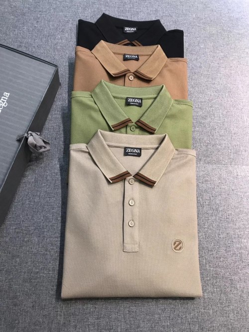 Zegna Men's Short Sleeve Polo Shirt - Premium Pima Cotton, Business Casual 1 Zegna Men's Short Sleeve Polo Shirt - Premium Pima Cotton, Business Casual