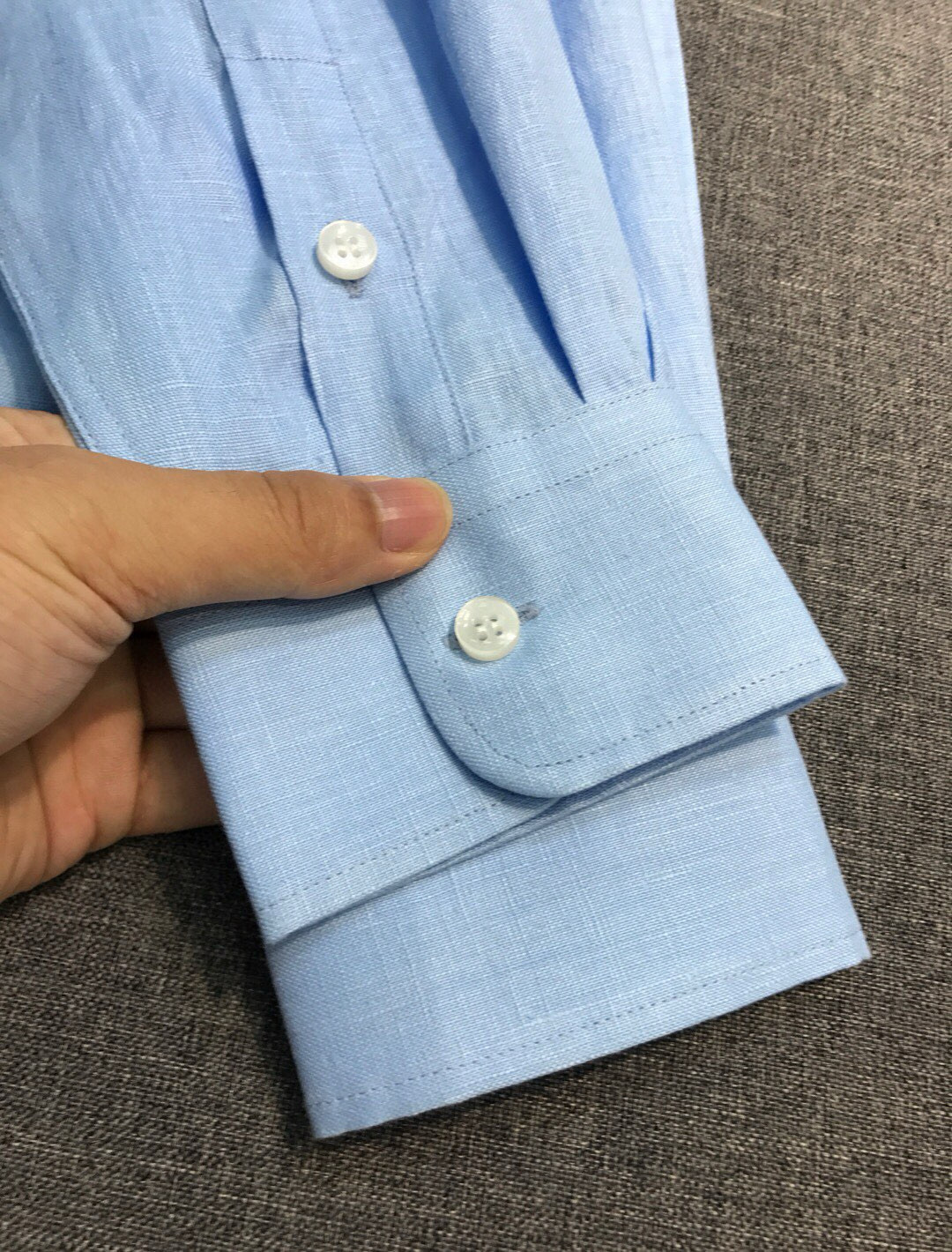 【新品】-Loro piana家族男士高端时装款老钱风纯亚麻长袖衬衫，贸易公司渠道臻品，系出名门，纯正血