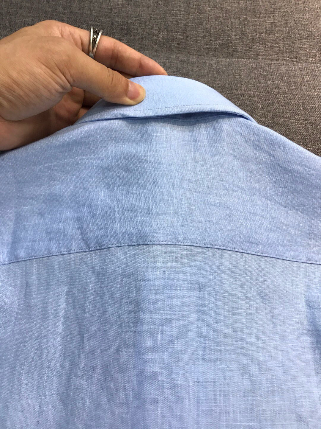 【新品】-Loro piana家族男士高端时装款老钱风纯亚麻长袖衬衫，贸易公司渠道臻品，系出名门，纯正血