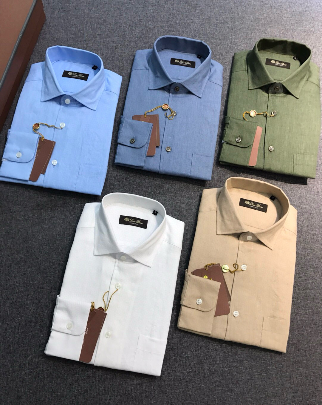 【新品】-Loro piana家族男士高端时装款老钱风纯亚麻长袖衬衫，贸易公司渠道臻品，系出名门，纯正血