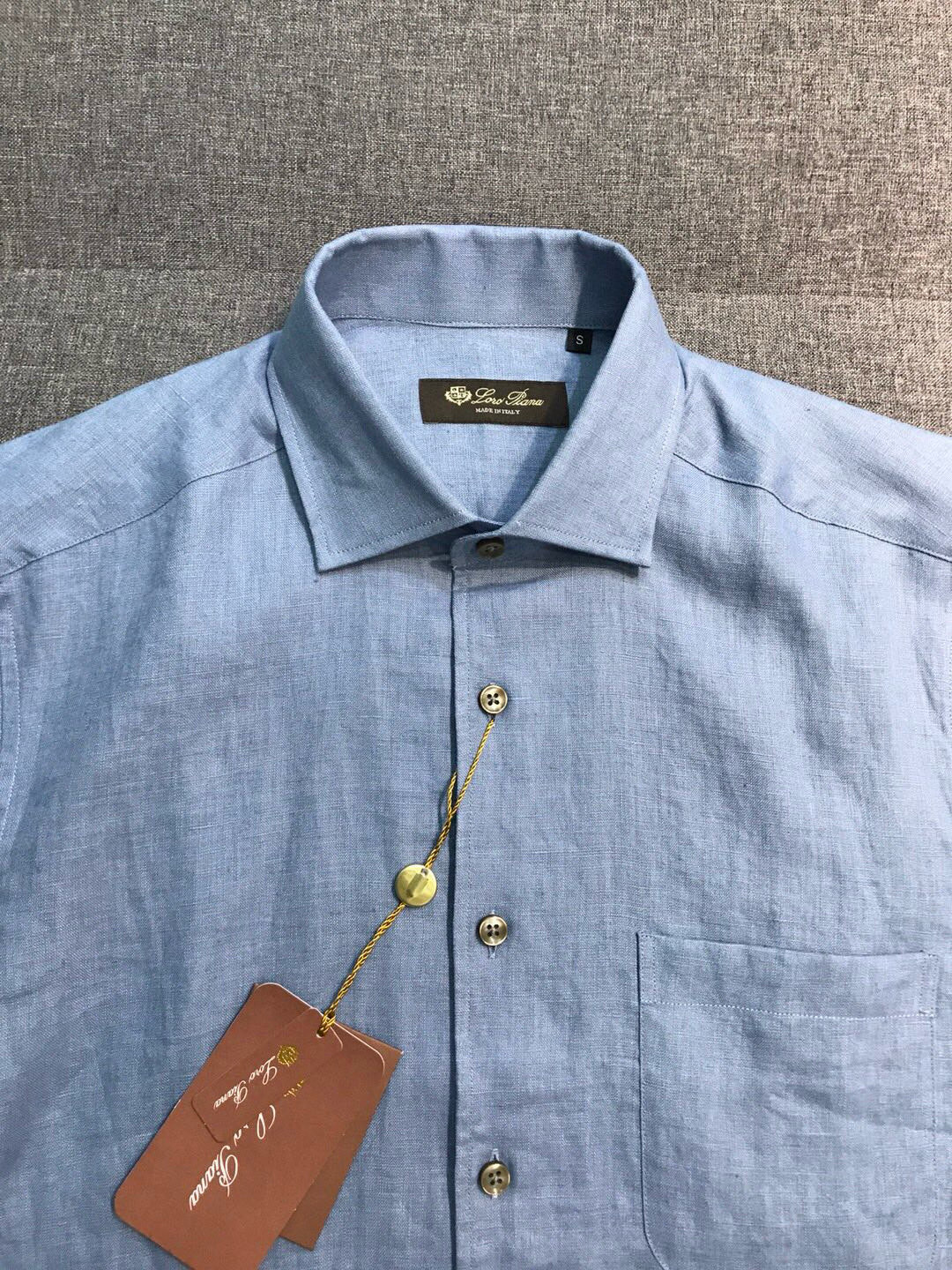 【新品】-Loro piana家族男士高端时装款老钱风纯亚麻长袖衬衫，贸易公司渠道臻品，系出名门，纯正血