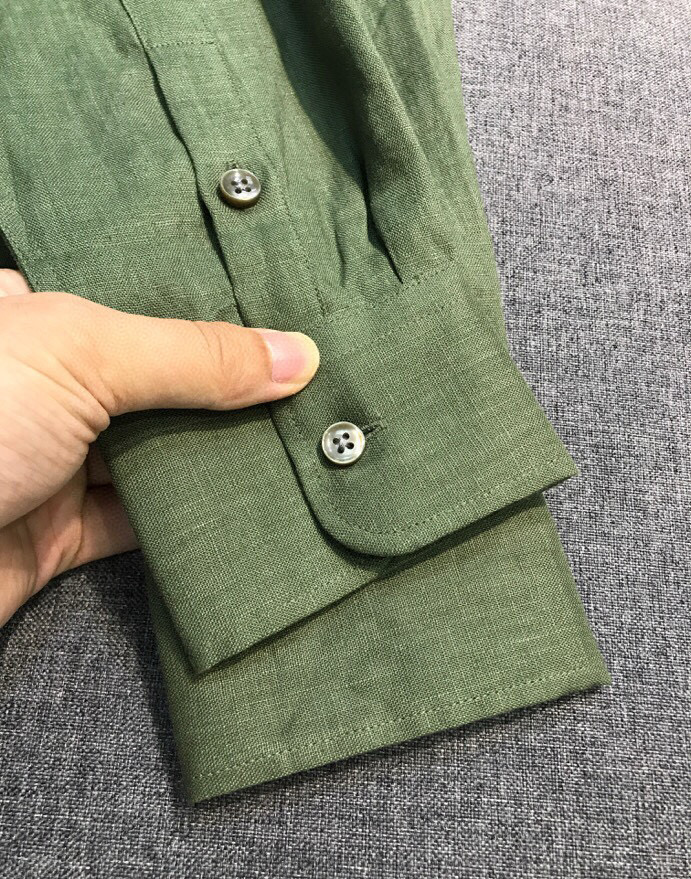 【新品-Loro piana家族男士高端时装款老钱风纯亚麻长袖衬衫，贸易公司渠道臻品，系出名门，纯正血统