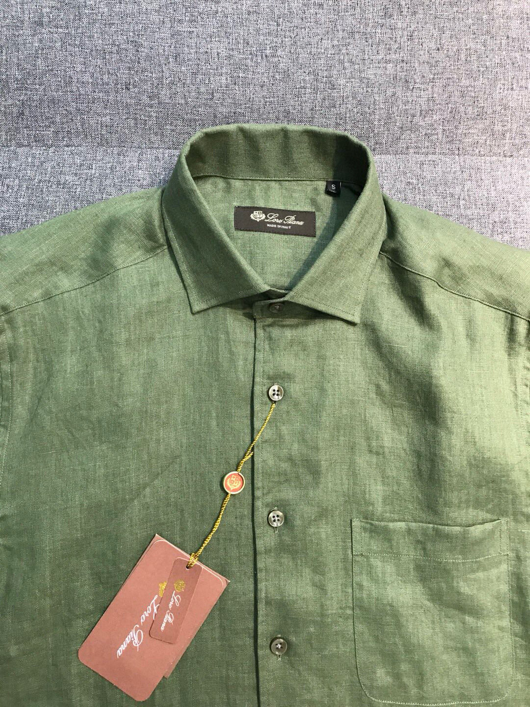 【新品-Loro piana家族男士高端时装款老钱风纯亚麻长袖衬衫，贸易公司渠道臻品，系出名门，纯正血统