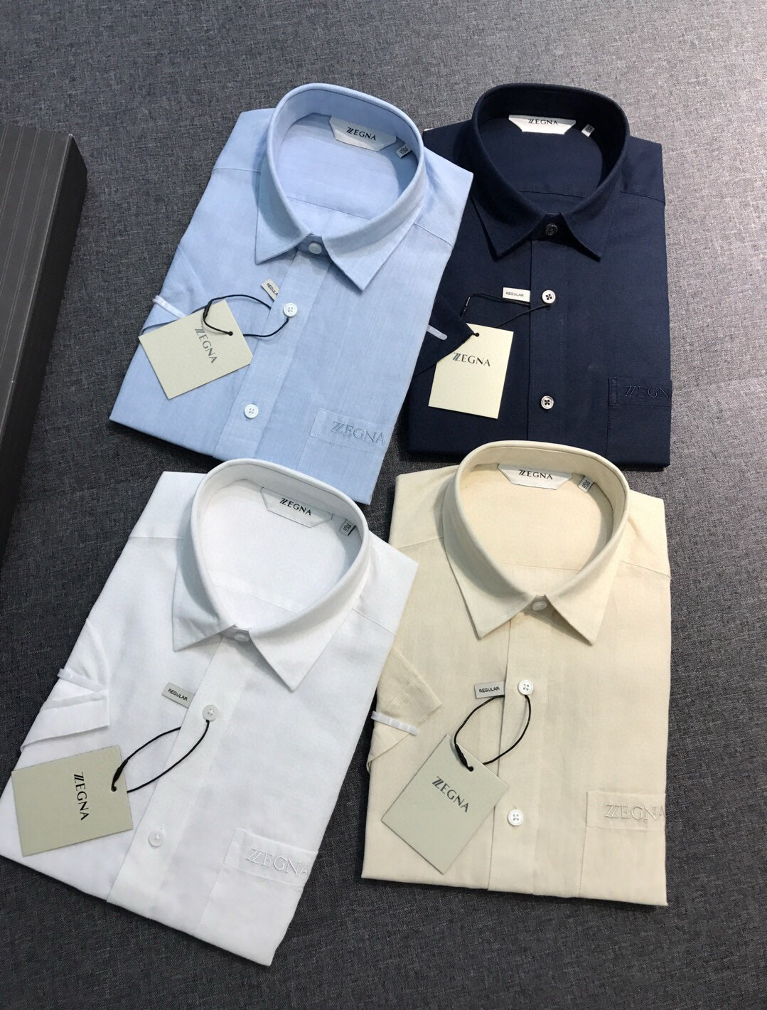 【新品】-EZ家男士商务休闲纯亚麻短袖衬衫，高端洋行渠道货，高端土耳其代工出品， 品相无敌，25年春夏新