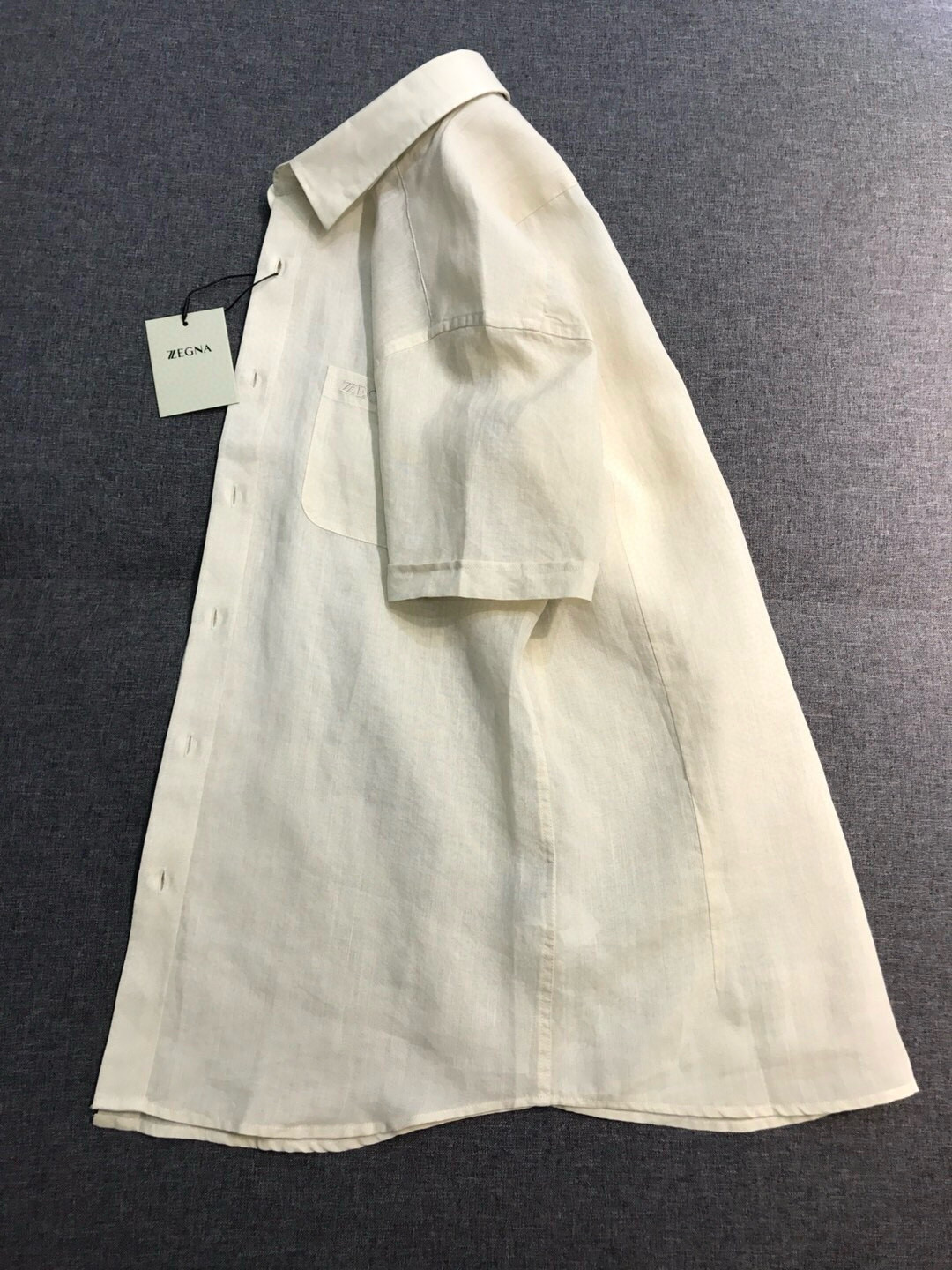 【新品】-EZ家男士商务休闲纯亚麻短袖衬衫，高端洋行渠道货，高端土耳其代工出品， 品相无敌，25年春夏新