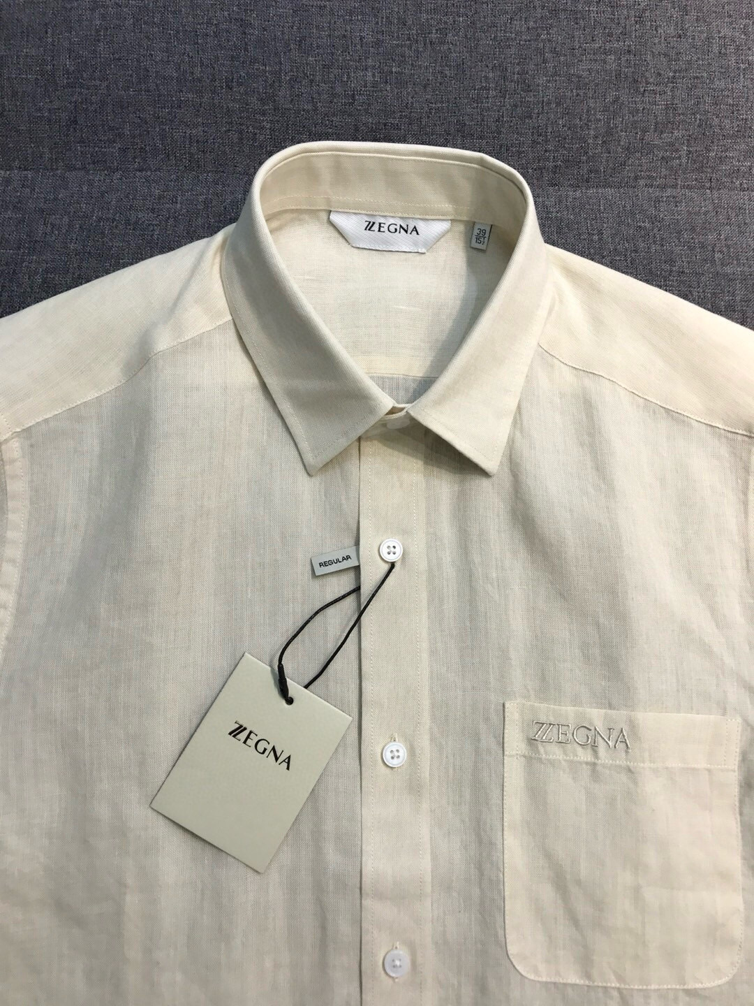 【新品】-EZ家男士商务休闲纯亚麻短袖衬衫，高端洋行渠道货，高端土耳其代工出品， 品相无敌，25年春夏新