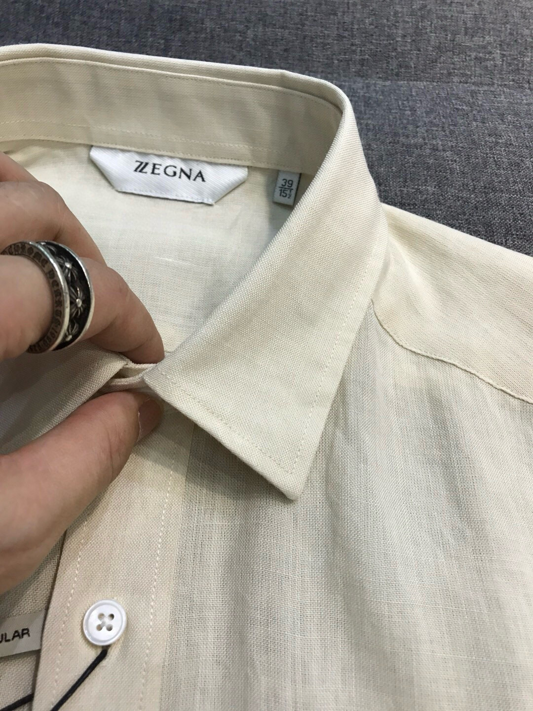 【新品】-EZ家男士商务休闲纯亚麻短袖衬衫，高端洋行渠道货，高端土耳其代工出品， 品相无敌，25年春夏新