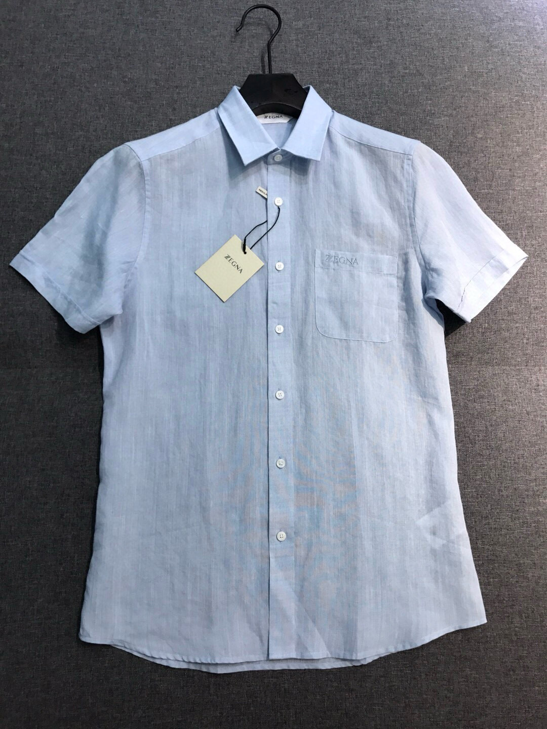 【新品】EZ家男士商务休闲纯亚麻短袖衬衫，高端洋行渠道货，高端土耳其代工出品， 品相无敌，25年春夏新品