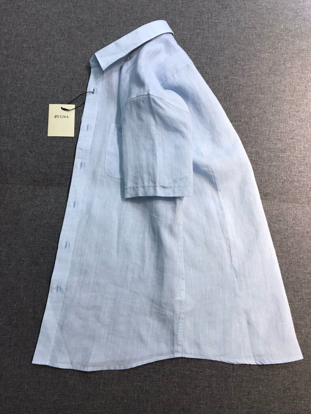 【新品】EZ家男士商务休闲纯亚麻短袖衬衫，高端洋行渠道货，高端土耳其代工出品， 品相无敌，25年春夏新品