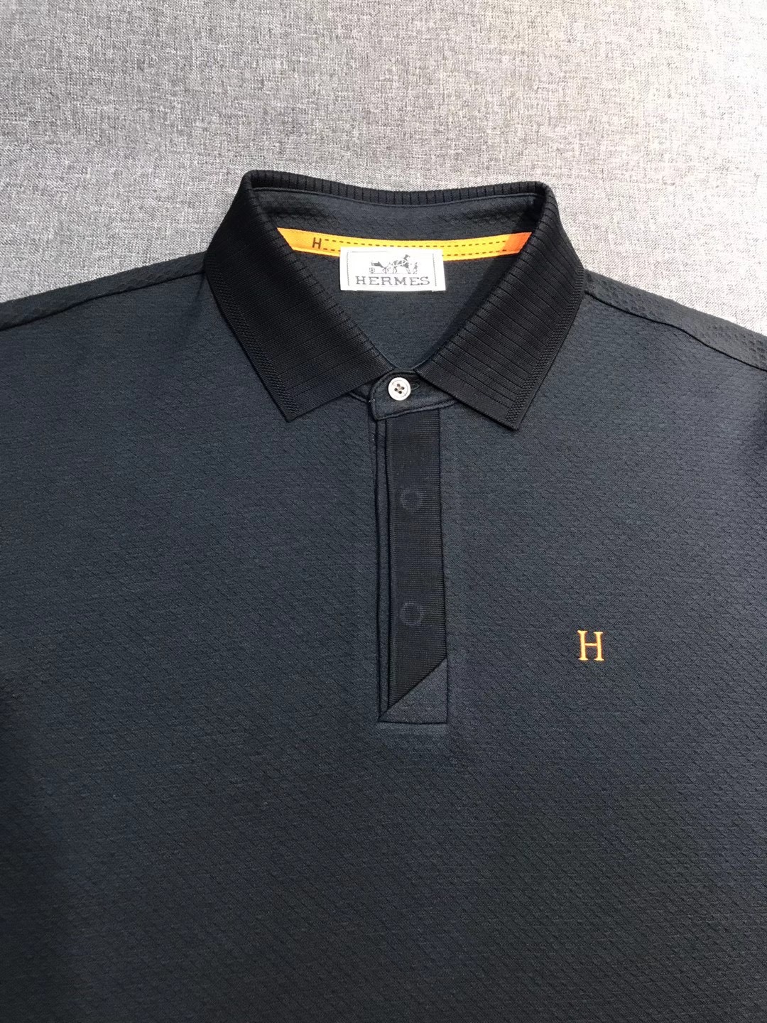 Hermes Men's Wool Blend Long Sleeve Polo Shirt - Business Casual 5 i1760629666993 354 0 3