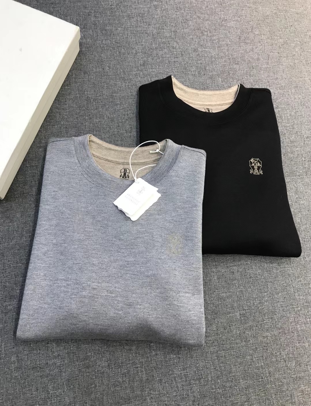 【新品】BC男士高端商务休闲羊毛混纺圆领打底衫/卫衣，上海贸易公司渠道货，100%纯正血统品质，25年F