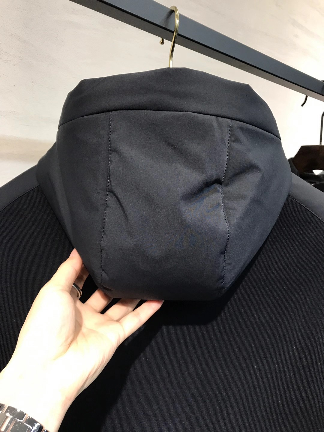 【新品】EZ家族男士商务休闲功能性连帽针织羊毛/白鹅绒/羽绒服外套，香港洋行渠道货，顶级纯正血统品质，意