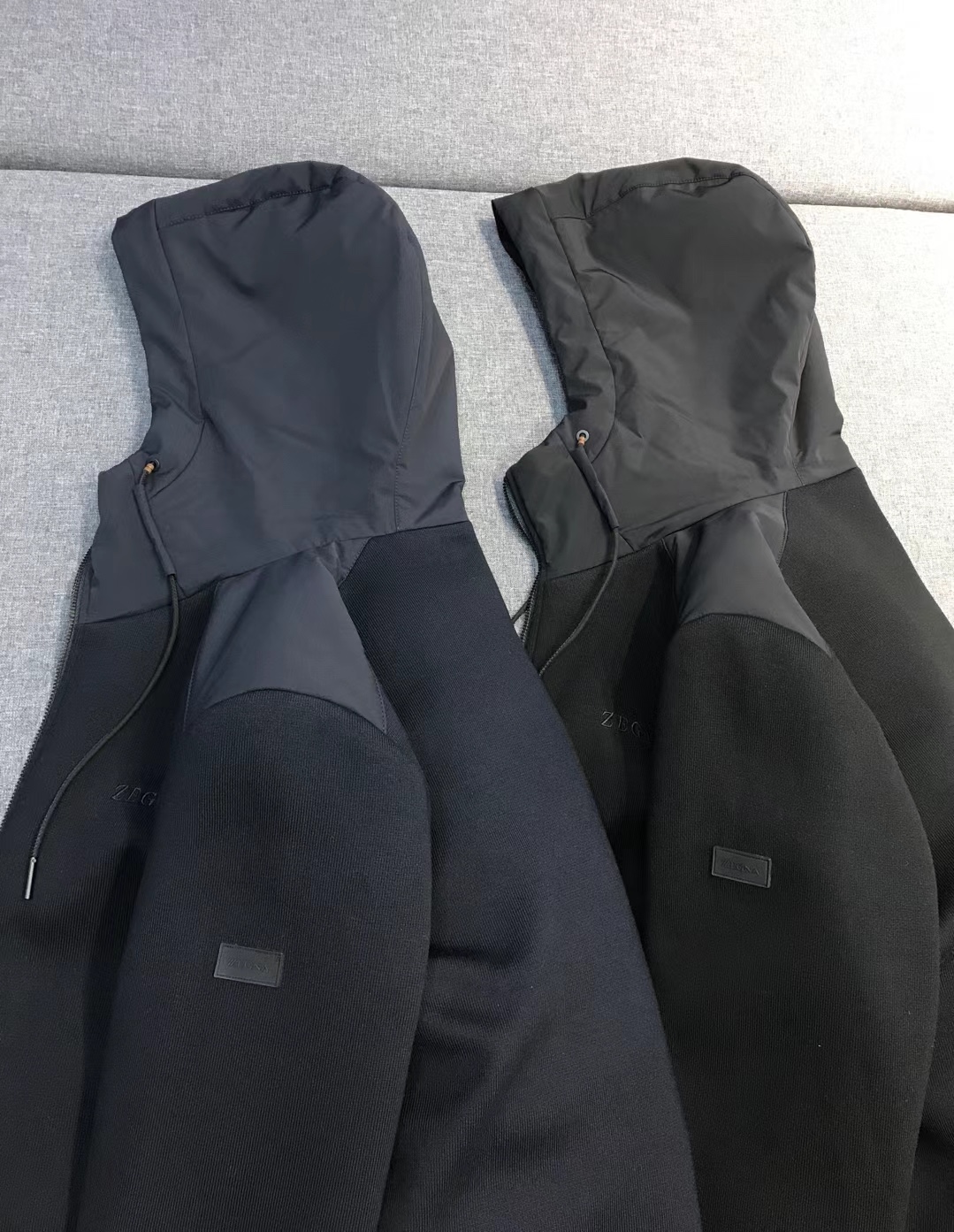 【新品】EZ家族男士商务休闲功能性连帽针织羊毛/白鹅绒/羽绒服外套，香港洋行渠道货，顶级纯正血统品质，意