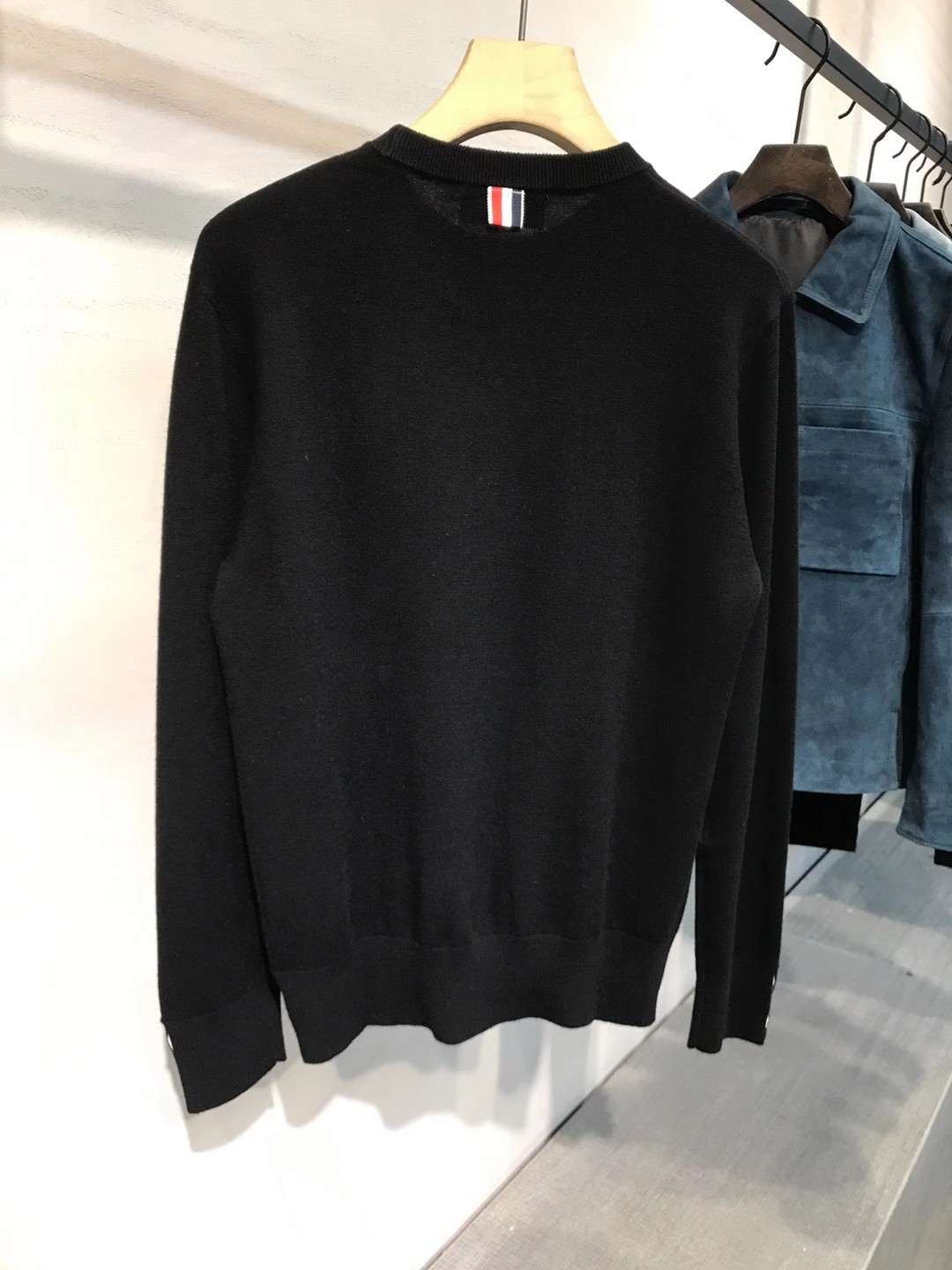 【新品】TB/桑姆家族男士时装款圆领纯羊毛毛衣，贸易公司渠道货，25F/W秋冬新品，买手店人气TOP单品