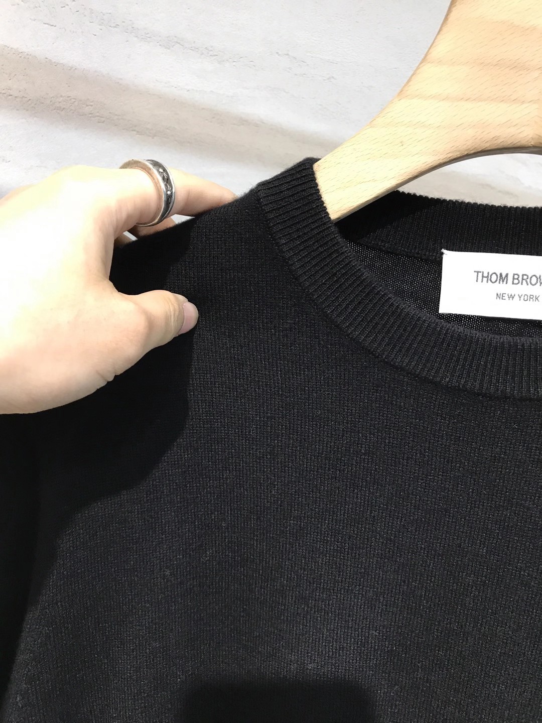 【新品】TB/桑姆家族男士时装款圆领纯羊毛毛衣，贸易公司渠道货，25F/W秋冬新品，买手店人气TOP单品