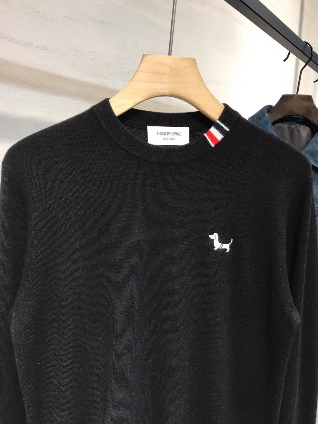 【新品】TB/桑姆家族男士时装款圆领纯羊毛毛衣，贸易公司渠道货，25F/W秋冬新品，买手店人气TOP单品