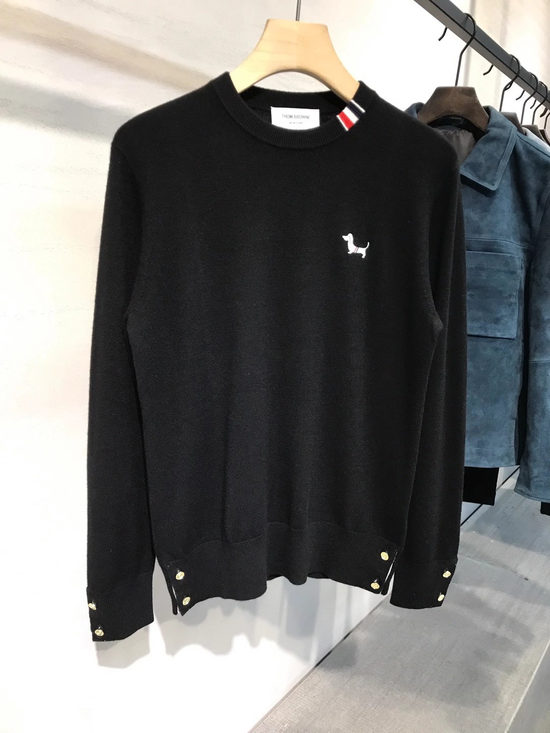 【新品】TB/桑姆家族男士时装款圆领纯羊毛毛衣，贸易公司渠道货，25F/W秋冬新品，买手店人气TOP单品