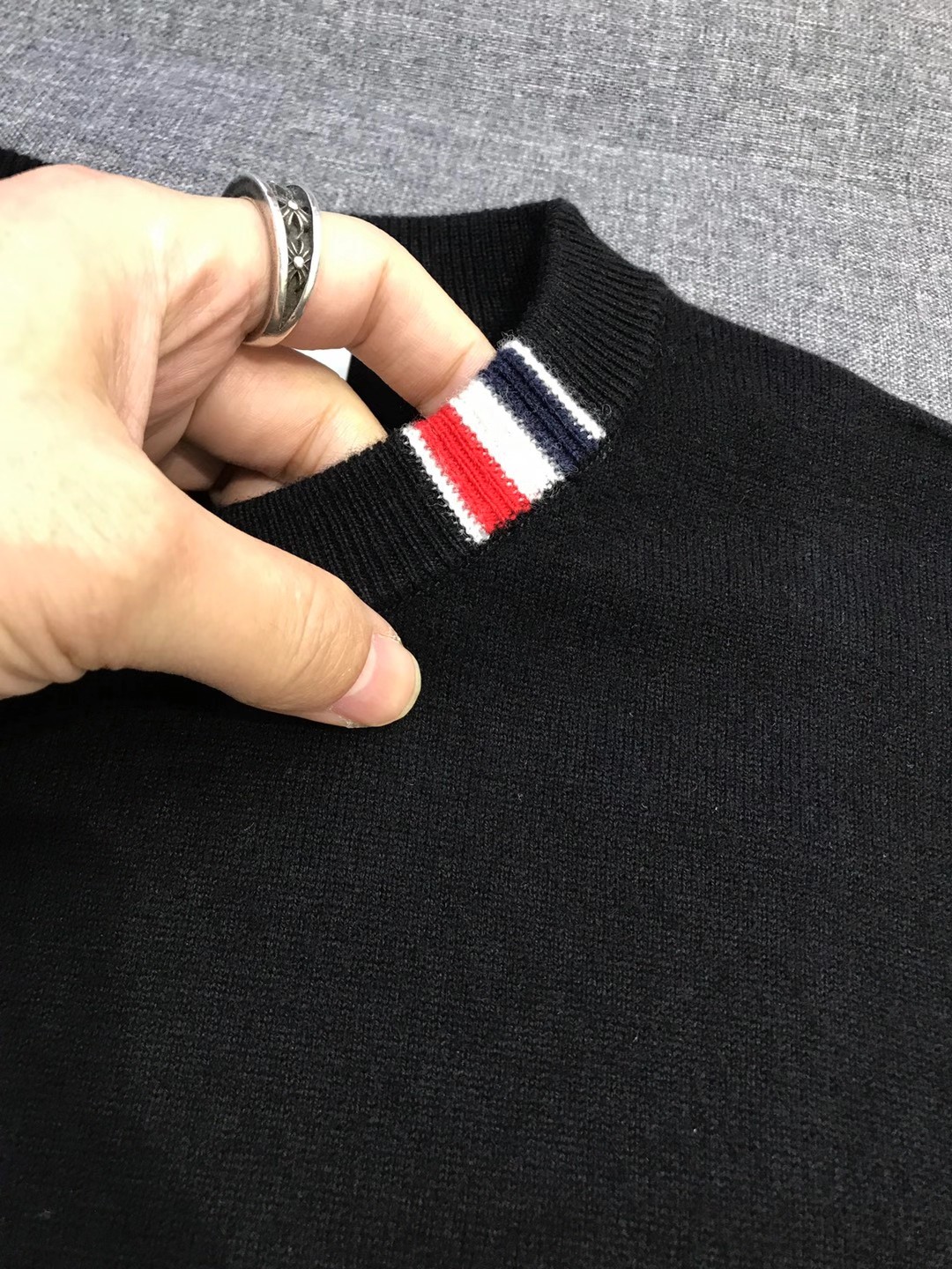 【新品】TB/桑姆家族男士时装款圆领纯羊毛毛衣，贸易公司渠道货，25F/W秋冬新品，买手店人气TOP单品