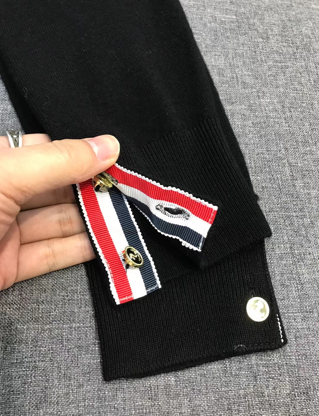 【新品】TB/桑姆家族男士时装款圆领纯羊毛毛衣，贸易公司渠道货，25F/W秋冬新品，买手店人气TOP单品