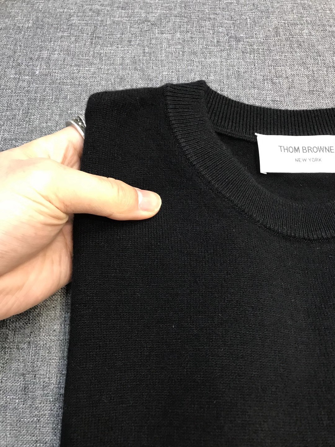 【新品】TB/桑姆家族男士时装款圆领纯羊毛毛衣，贸易公司渠道货，25F/W秋冬新品，买手店人气TOP单品