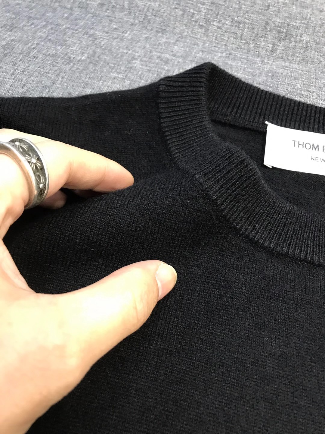 【新品】TB/桑姆家族男士时装款圆领纯羊毛毛衣，贸易公司渠道货，25F/W秋冬新品，买手店人气TOP单品