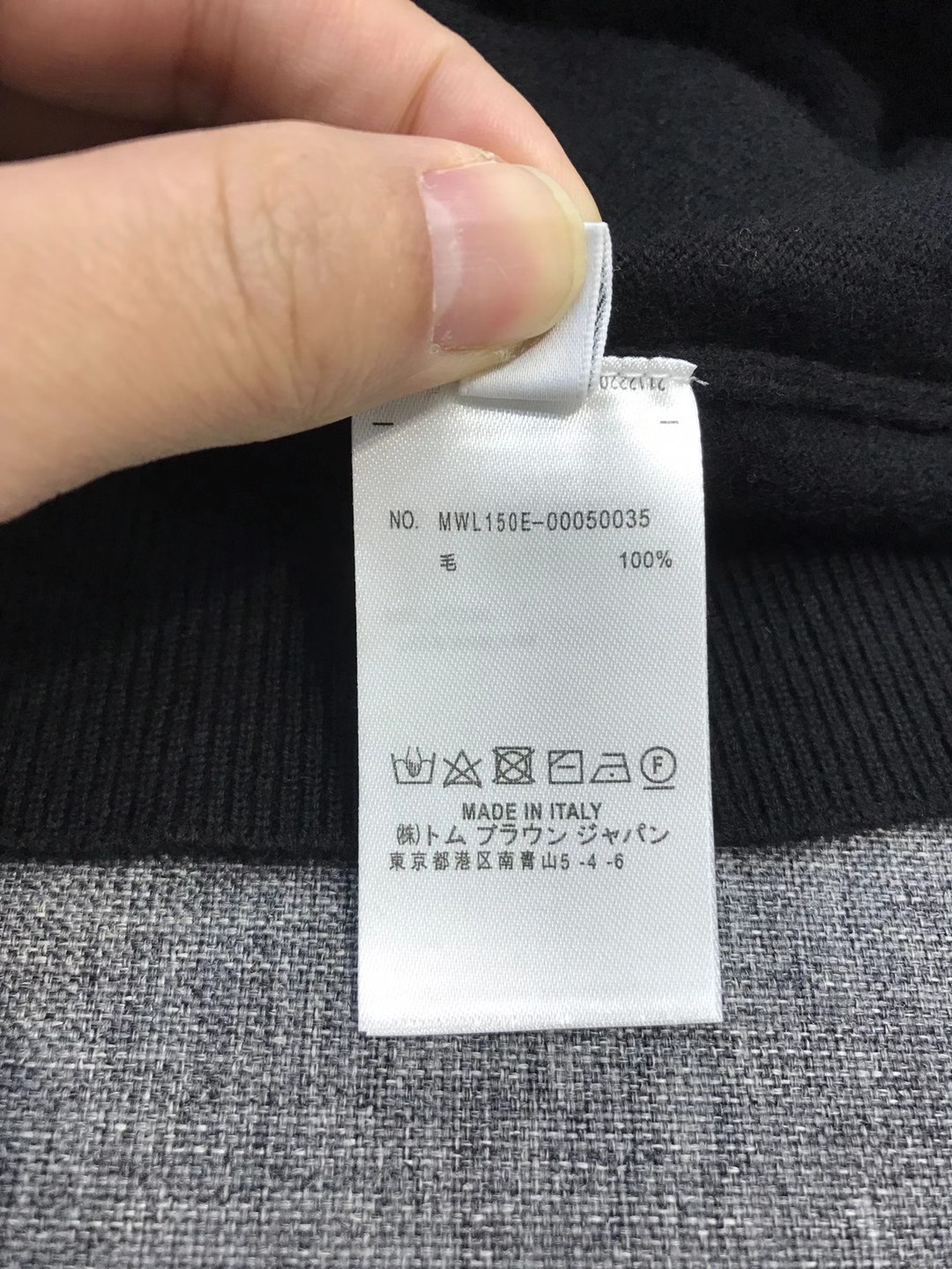 【新品】TB/桑姆家族男士时装款圆领纯羊毛毛衣，贸易公司渠道货，25F/W秋冬新品，买手店人气TOP单品