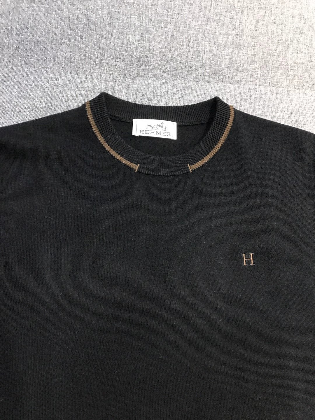 【新品】H/橙色帝国男士高端美利奴羊毛圆领毛衣，贸易公司渠道臻品，上海恒隆订单，25年F/W秋冬新品，高