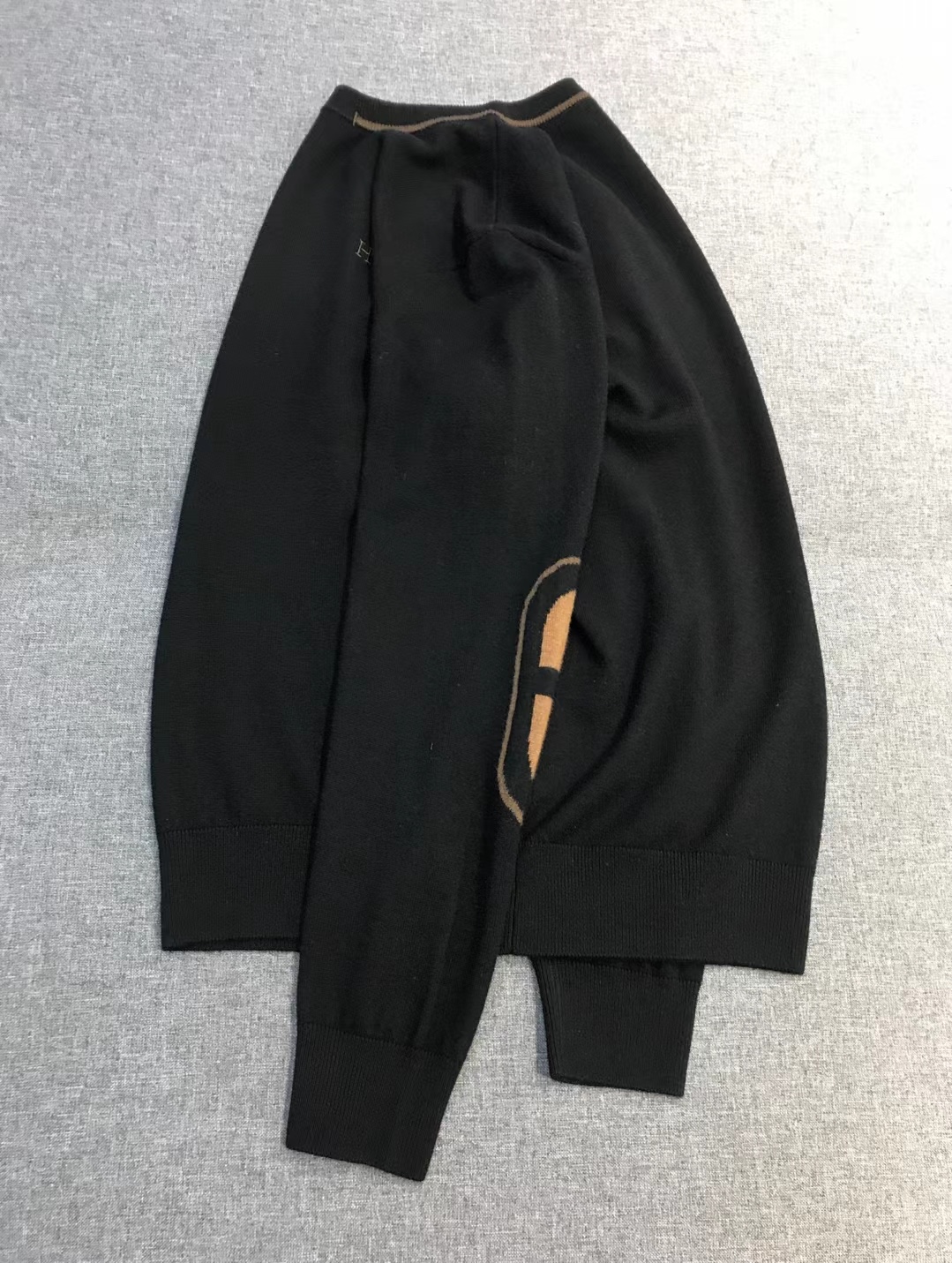 【新品】H/橙色帝国男士高端美利奴羊毛圆领毛衣，贸易公司渠道臻品，上海恒隆订单，25年F/W秋冬新品，高