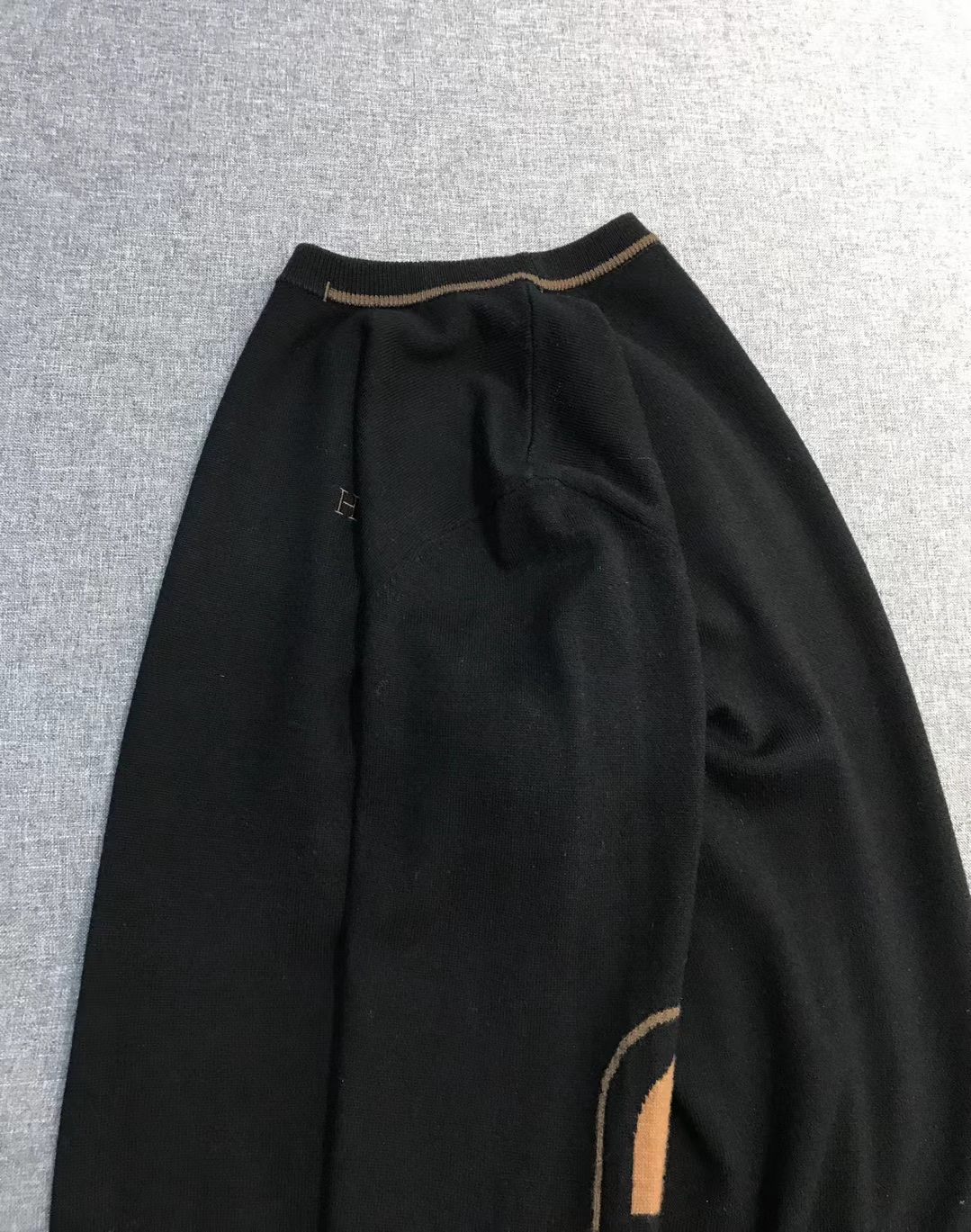 【新品】H/橙色帝国男士高端美利奴羊毛圆领毛衣，贸易公司渠道臻品，上海恒隆订单，25年F/W秋冬新品，高