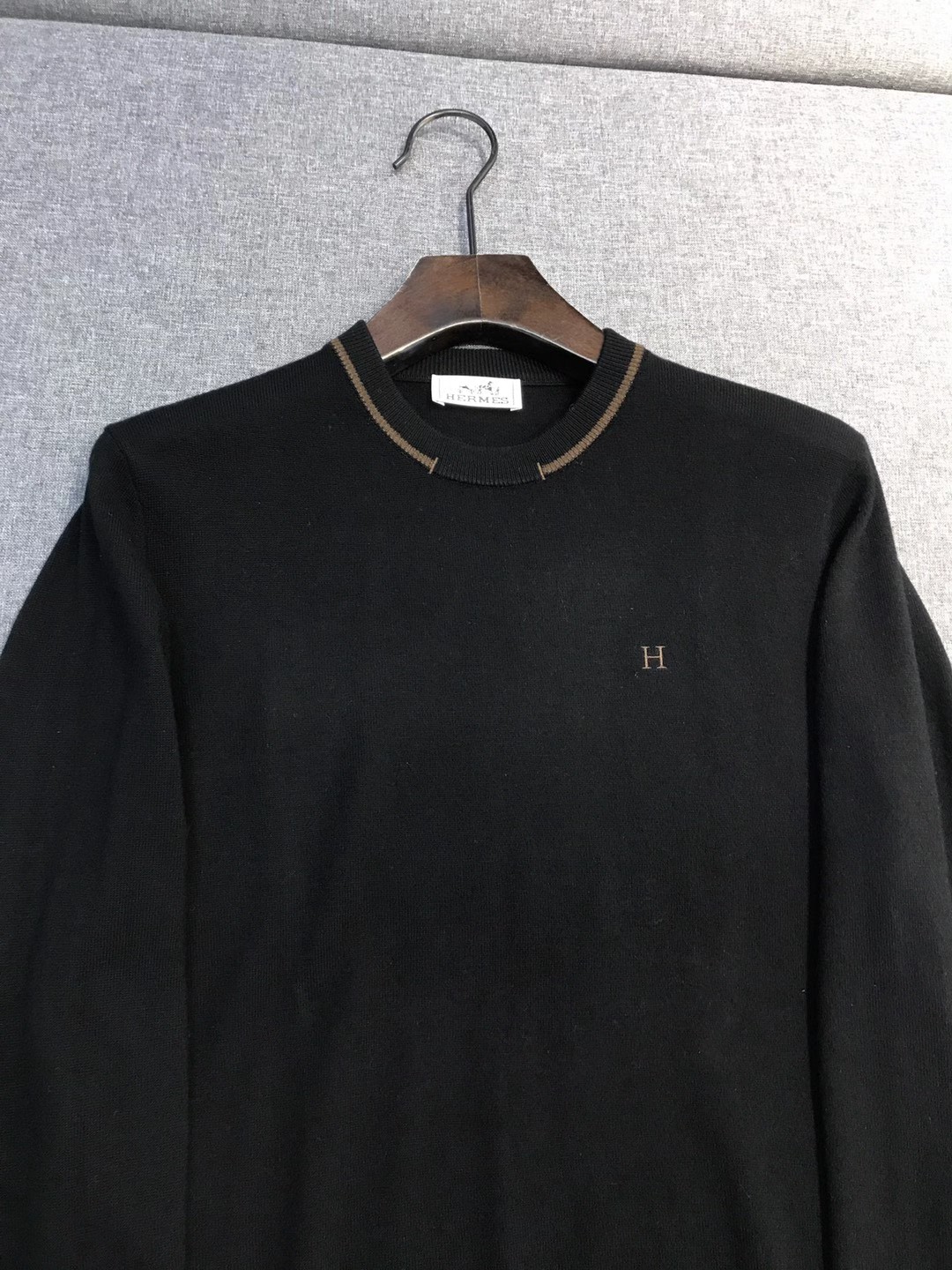 【新品】H/橙色帝国男士高端美利奴羊毛圆领毛衣，贸易公司渠道臻品，上海恒隆订单，25年F/W秋冬新品，高